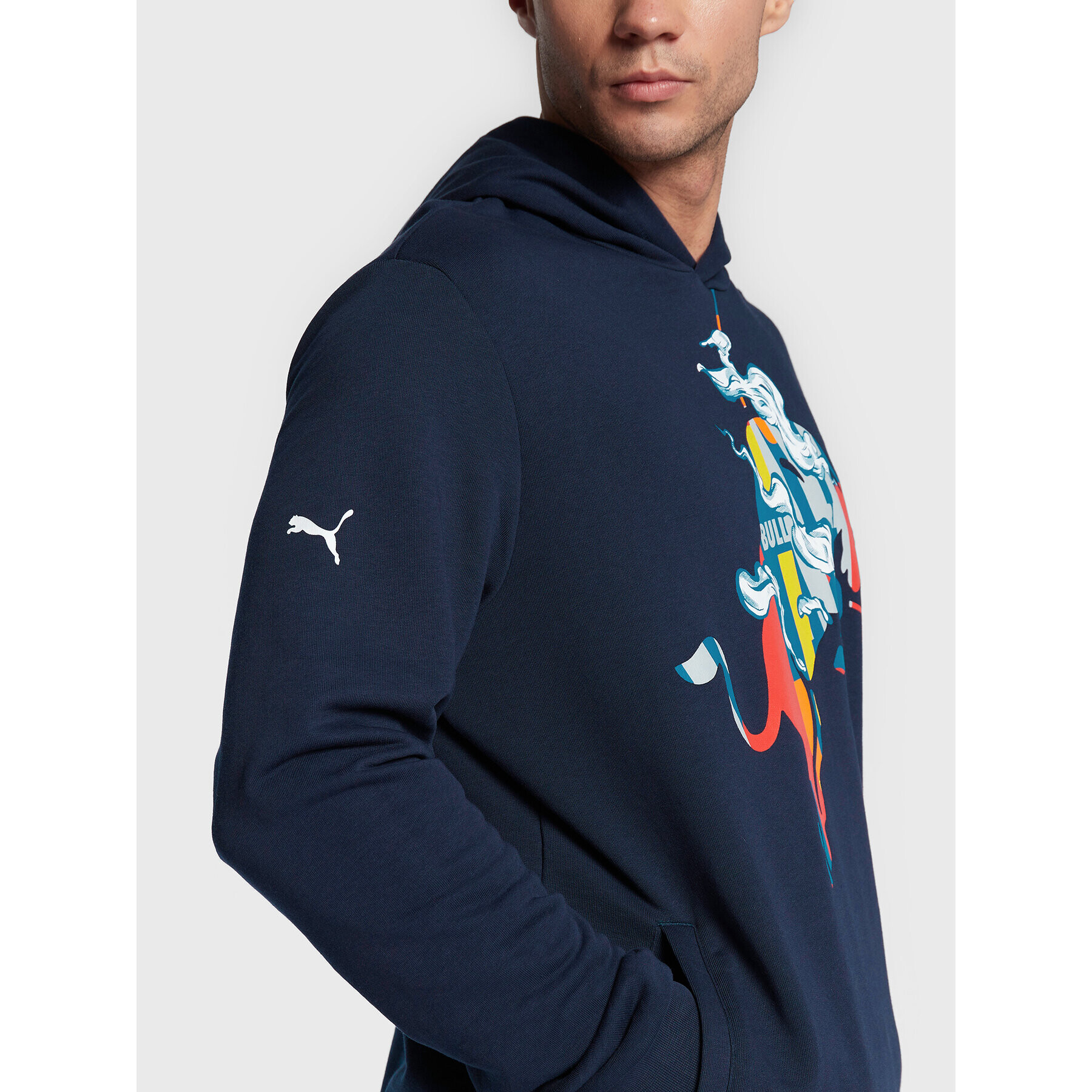 Puma Bluză Rbr Dynamic Bull Logo 534995 Bleumarin Regular Fit - Pled.ro