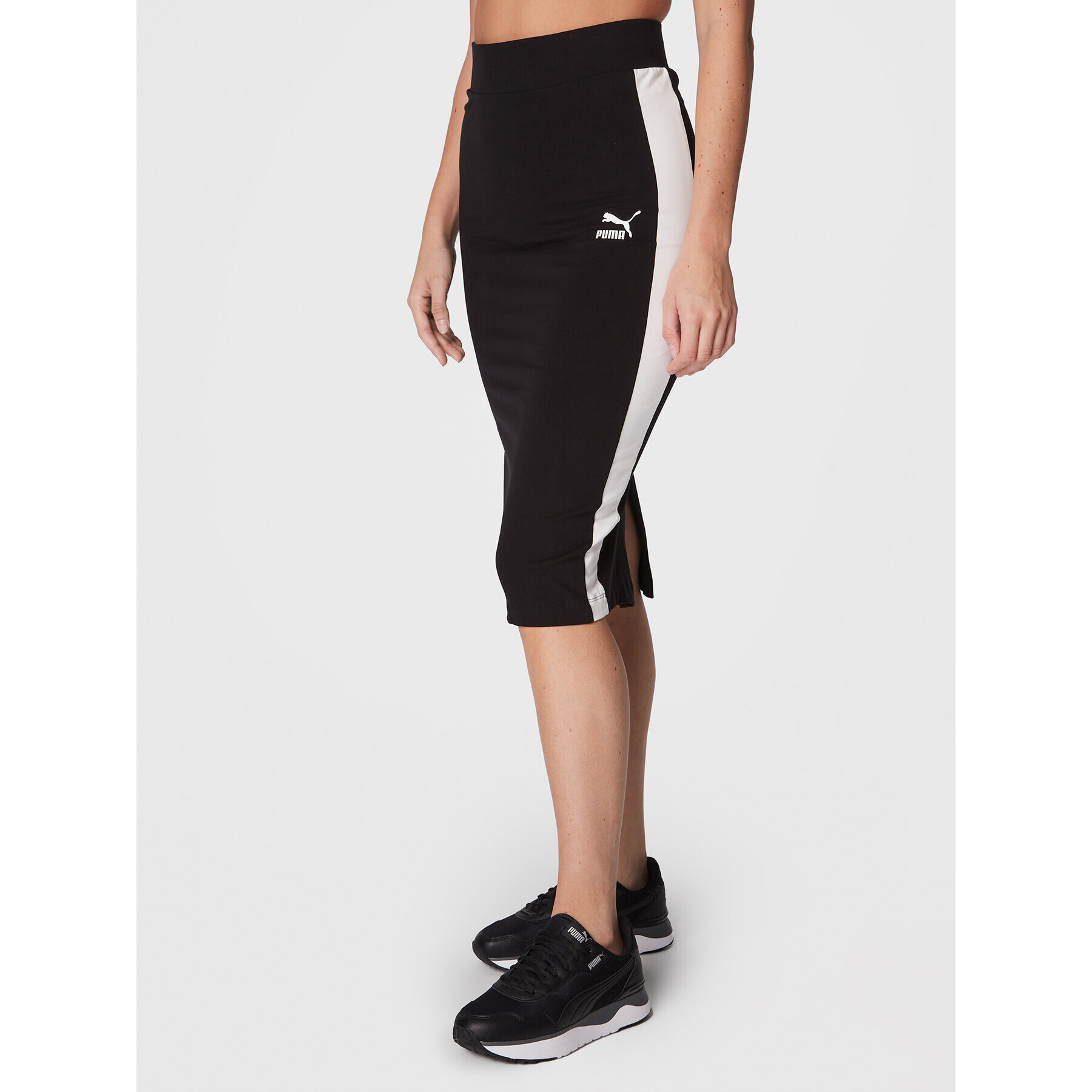 Puma Fustă tip creion T7 537071 Negru Slim Fit - Pled.ro