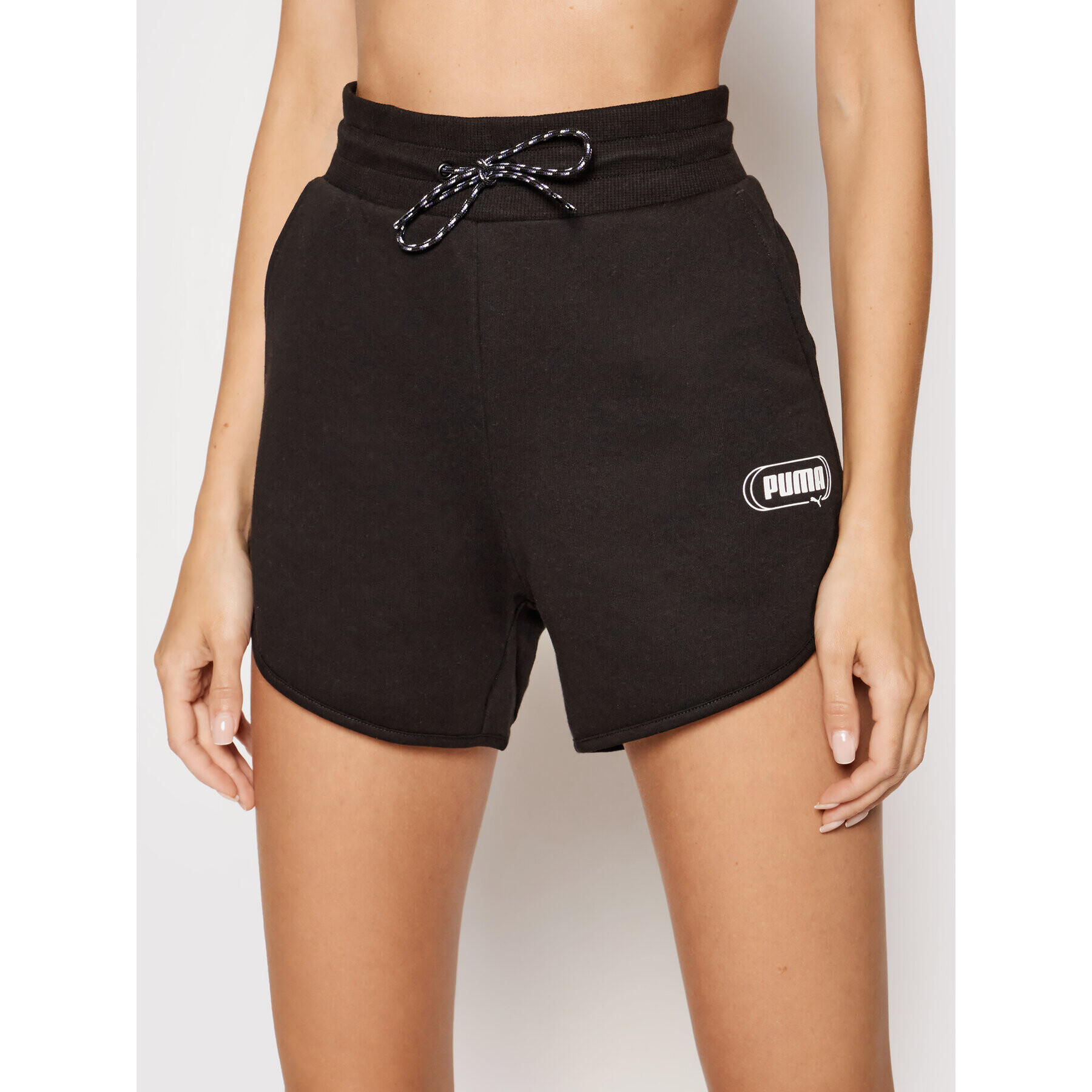 Puma Pantaloni scurți sport Rebel 585817 Negru Regular Fit - Pled.ro