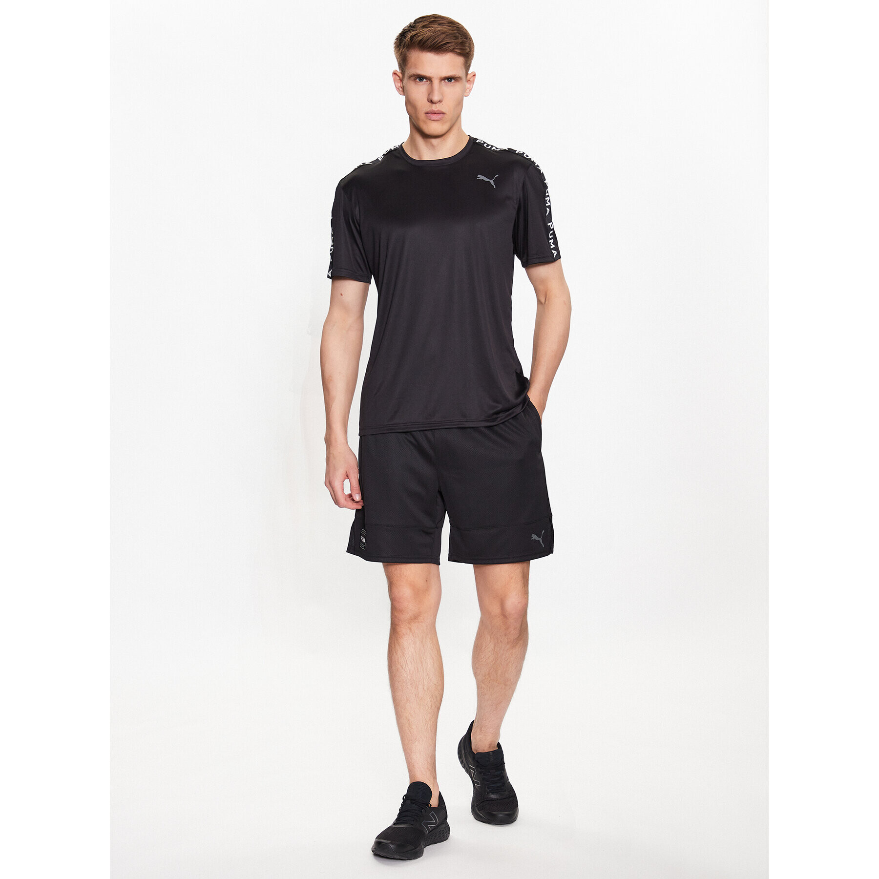 Puma Pantaloni scurți sport 523117 Negru Regular Fit - Pled.ro