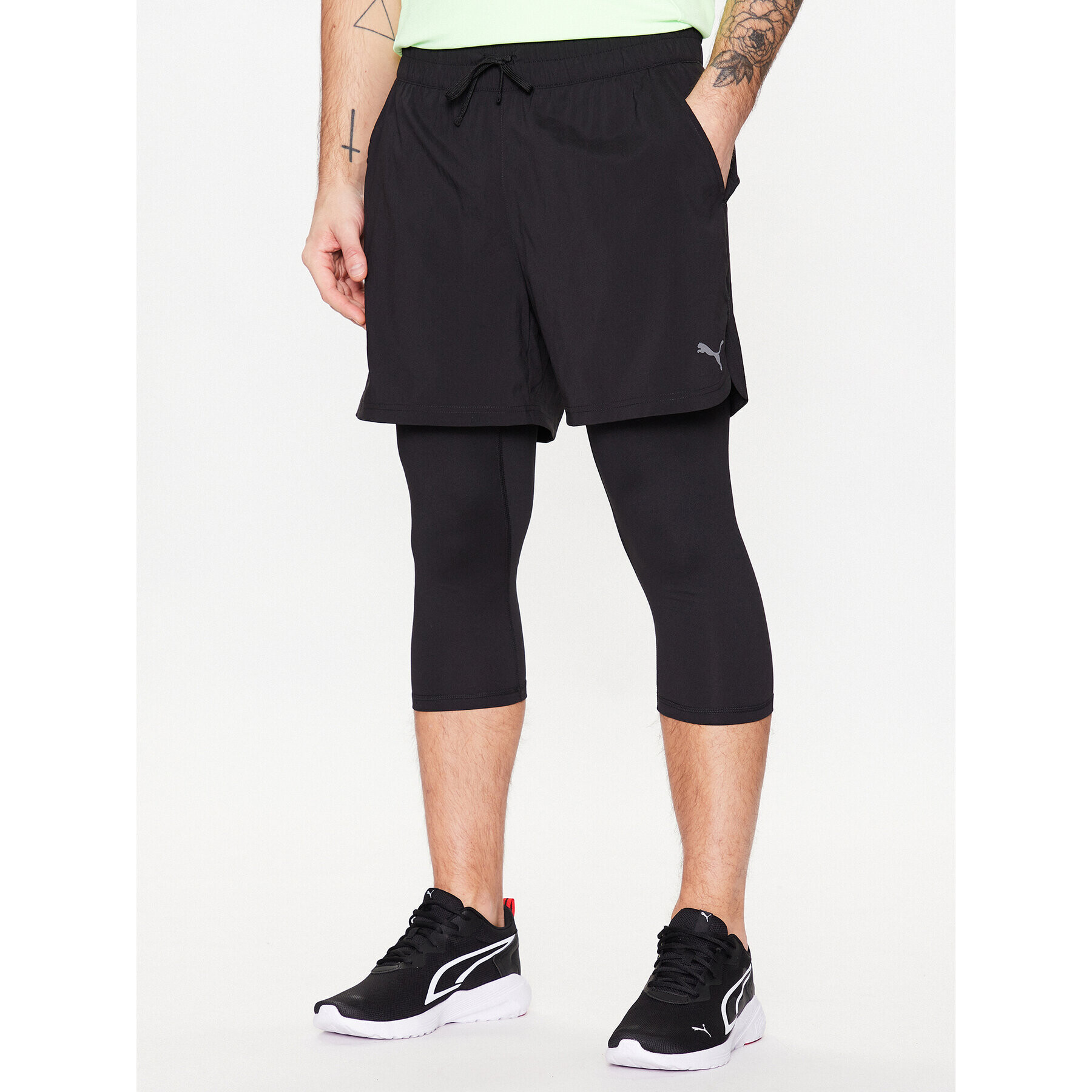 Puma Pantaloni scurți sport M Studio 523293 Negru Regular Fit - Pled.ro