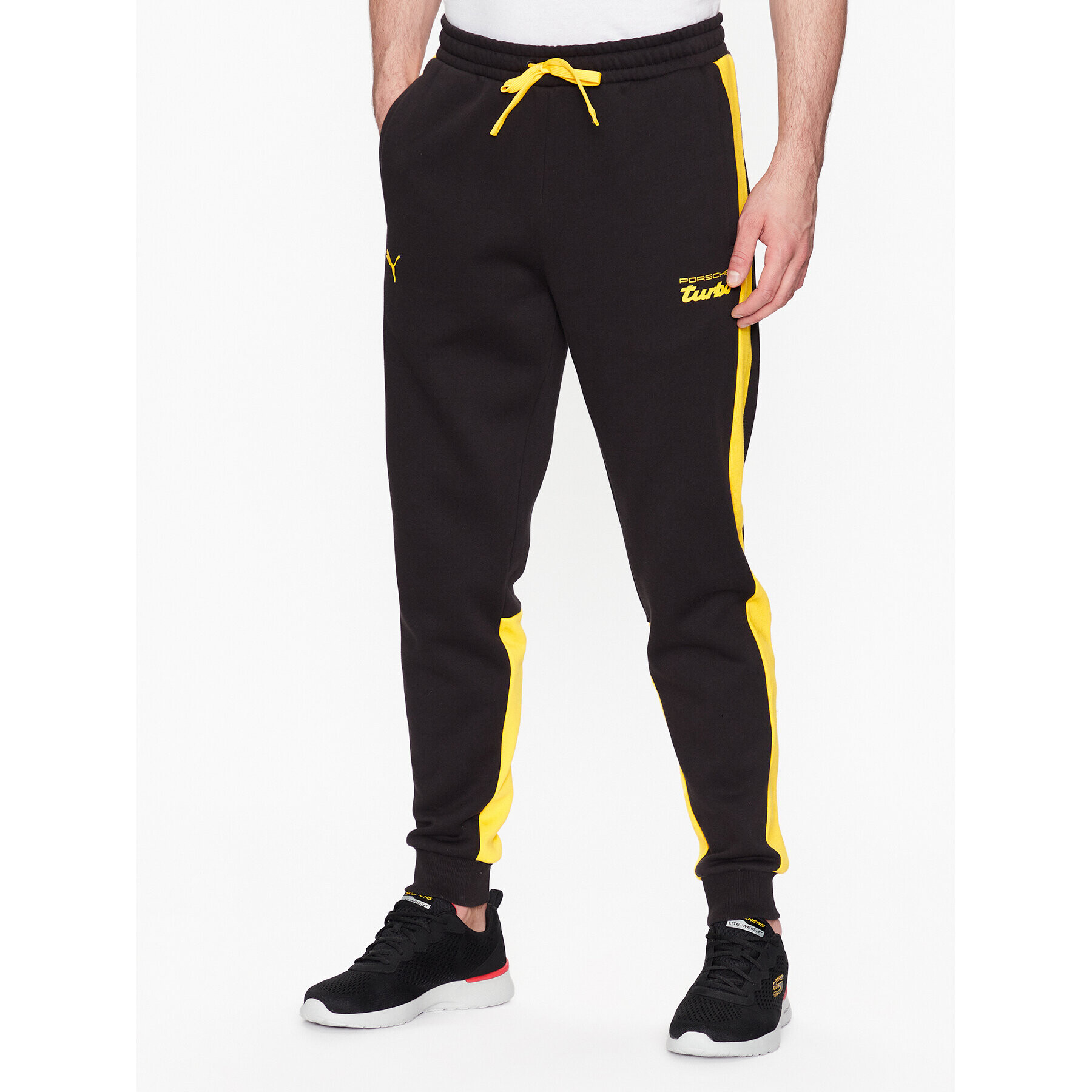 Puma Pantaloni trening 538233 Negru Regular Fit - Pled.ro