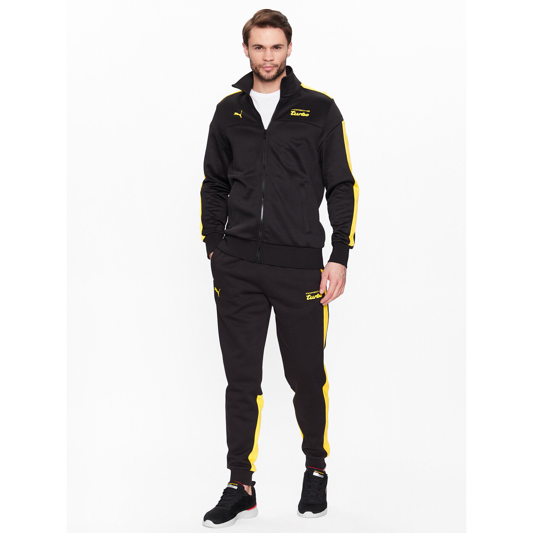 Puma Pantaloni trening 538233 Negru Regular Fit - Pled.ro