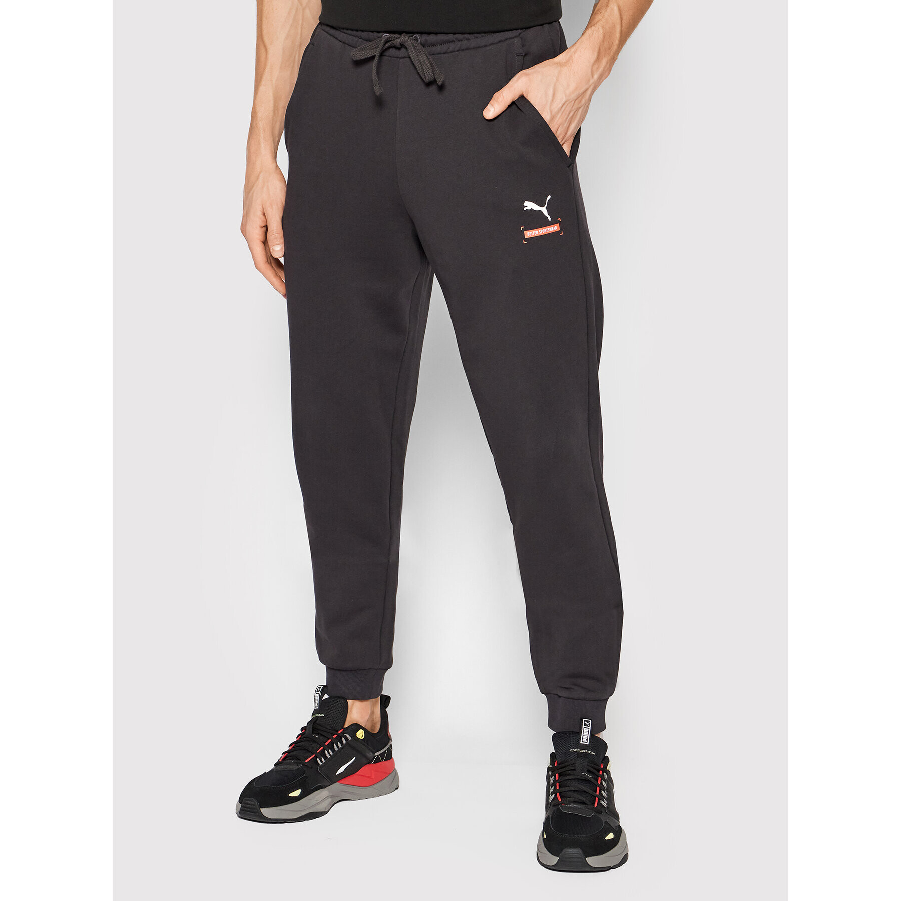 Puma Pantaloni trening Better 847463 Negru Regular Fit - Pled.ro