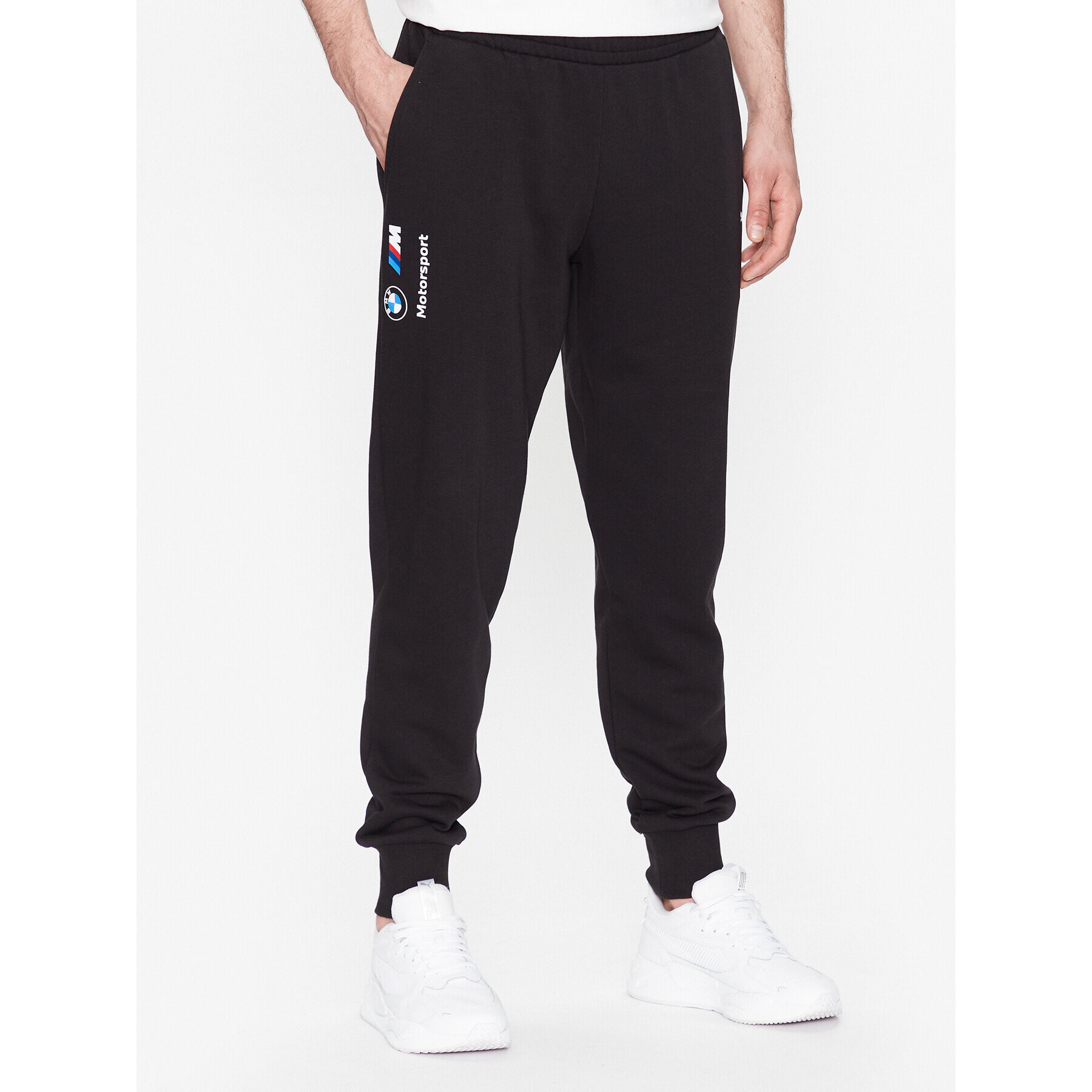 Puma Pantaloni trening Bmw Mms Ess 538145 Negru Regular Fit - Pled.ro