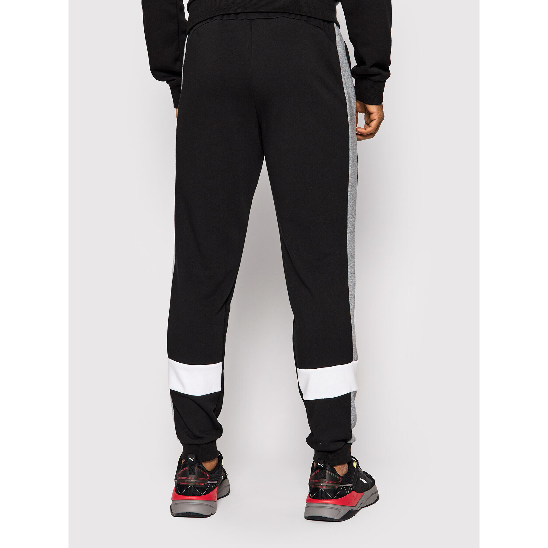 Puma Pantaloni trening Colorblock 848773 Negru Regular Fit - Pled.ro