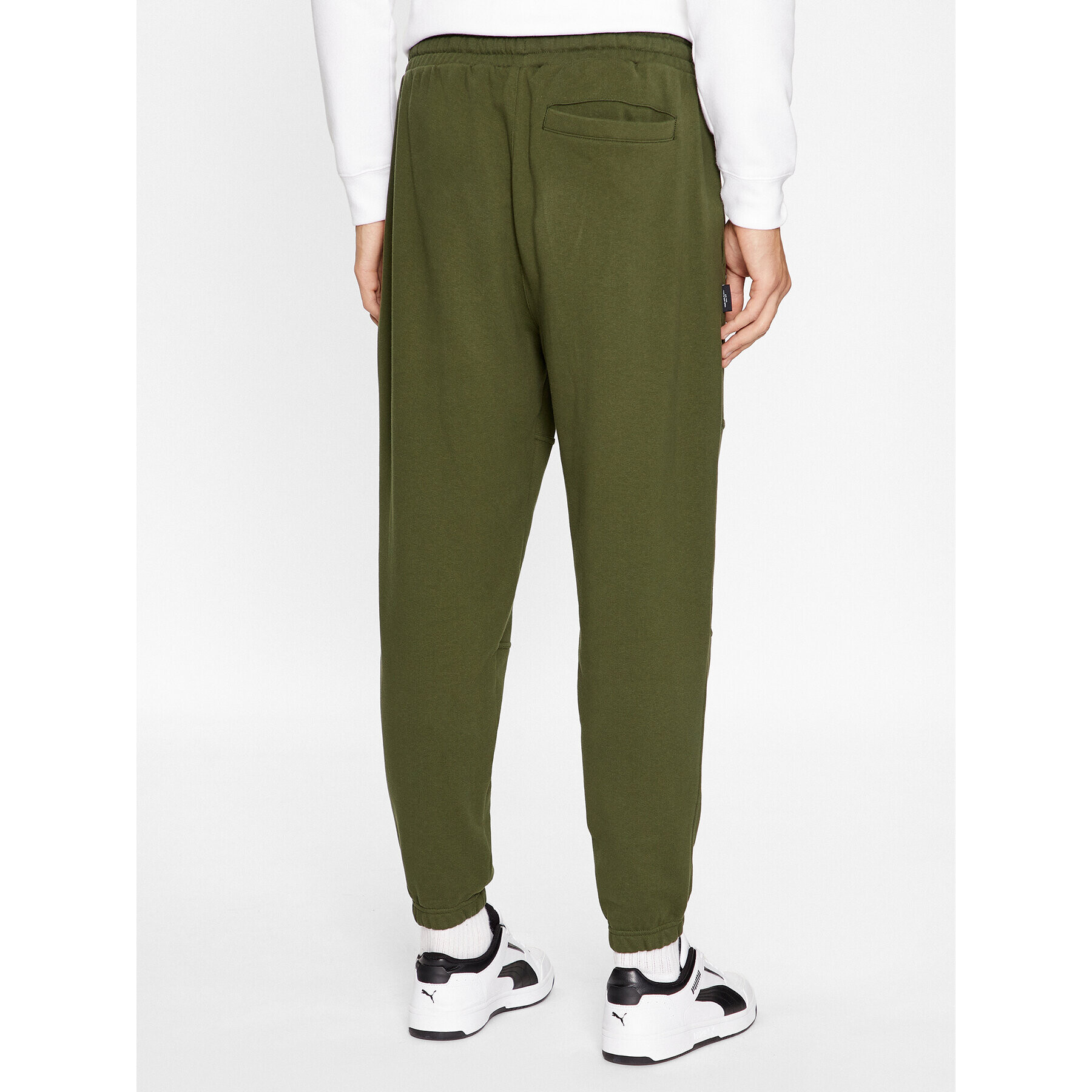 Puma Pantaloni trening Downtown 621287 Verde Regular Fit - Pled.ro