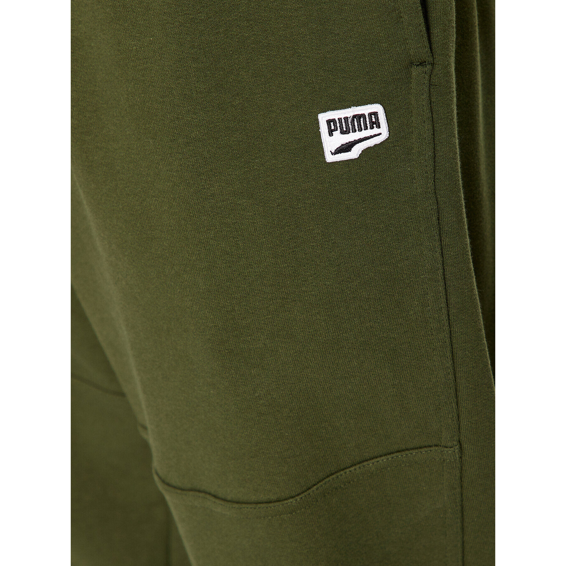 Puma Pantaloni trening Downtown 621287 Verde Regular Fit - Pled.ro