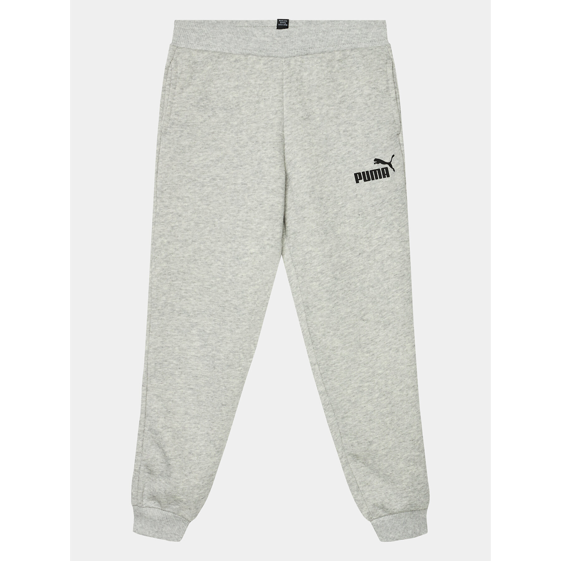 Puma Pantaloni trening Ess 587038 Gri Regular Fit - Pled.ro