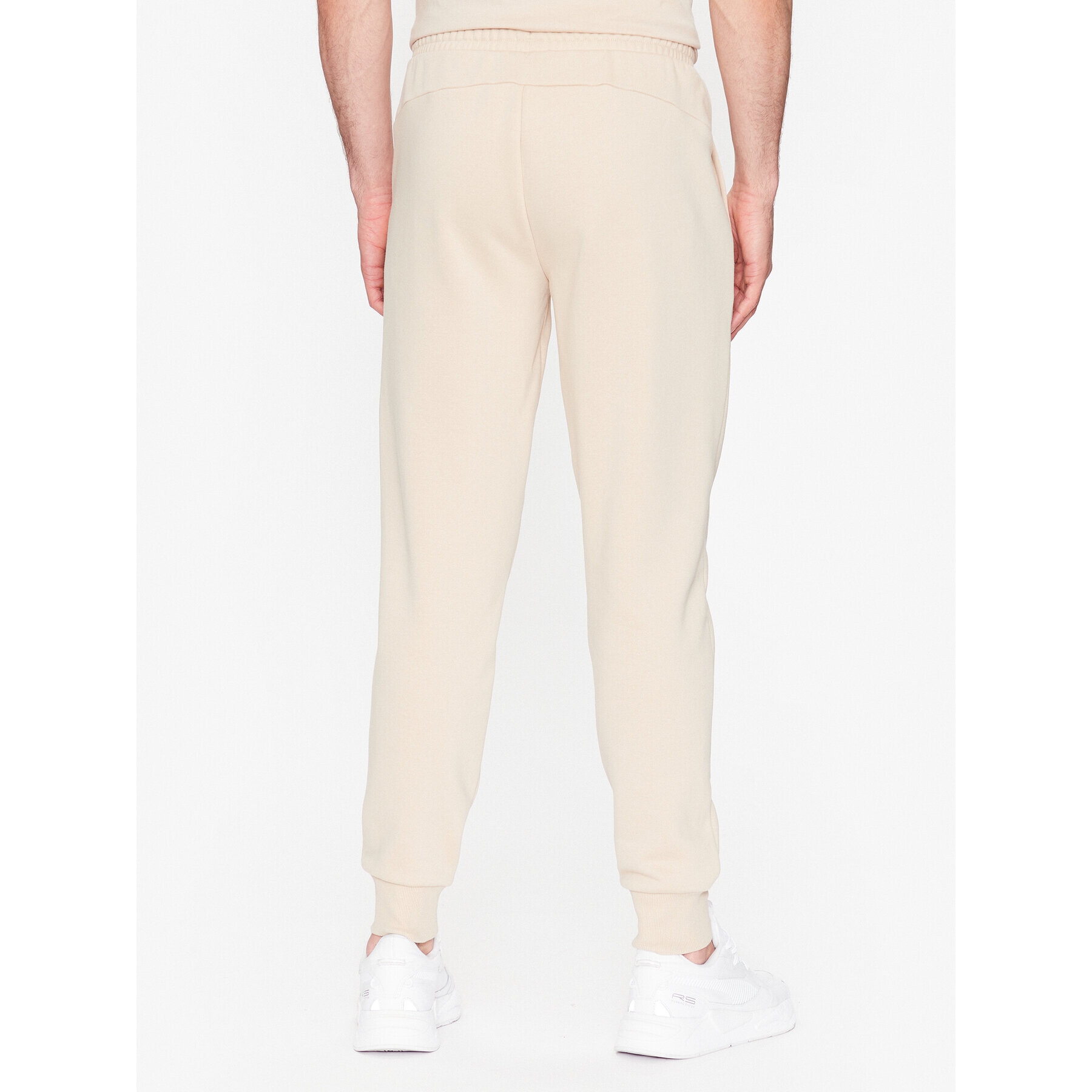 Puma Pantaloni trening Ess Logo 586715 Bej Regular Fit - Pled.ro