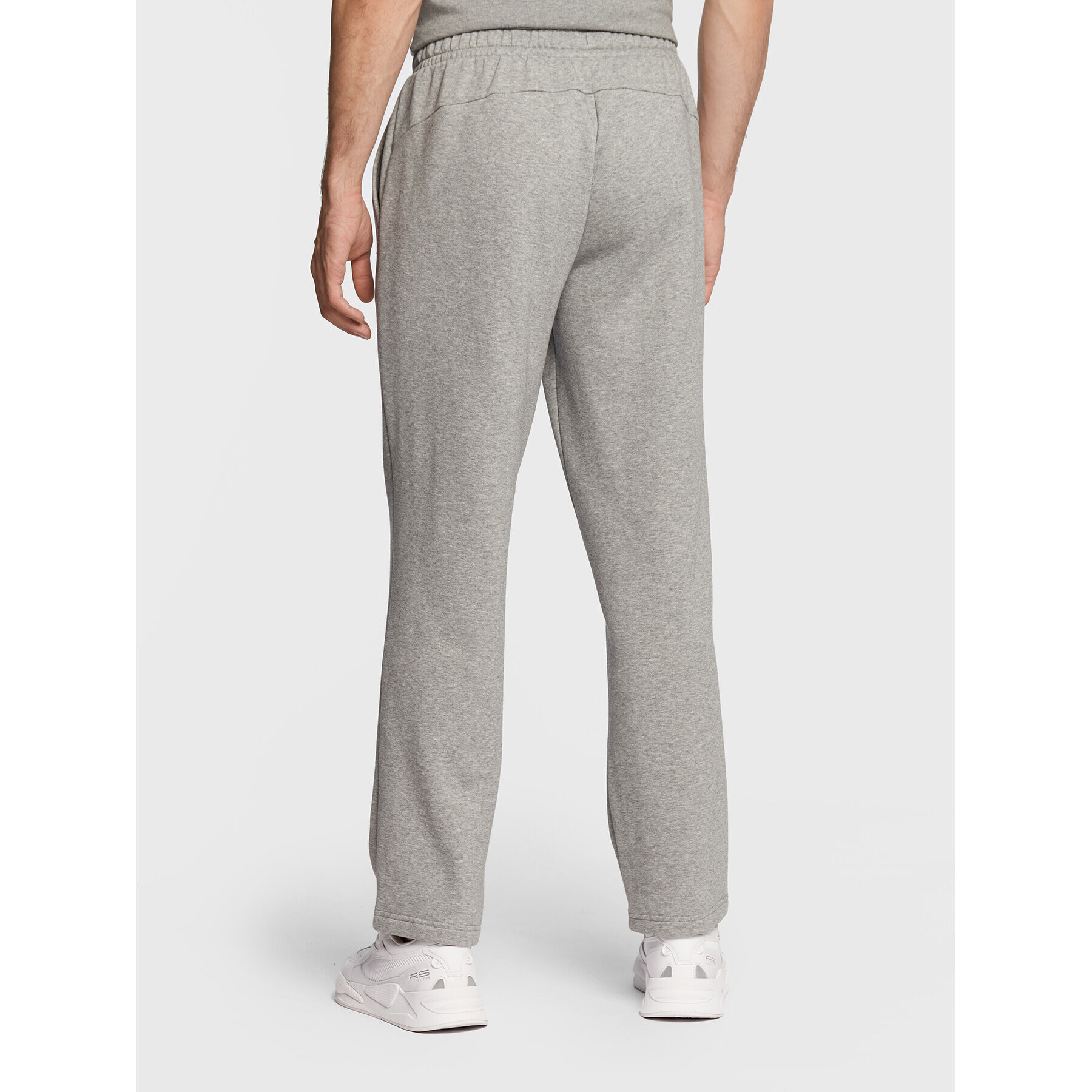 Puma Pantaloni trening Essentials Logo 586718 Gri Regular Fit - Pled.ro