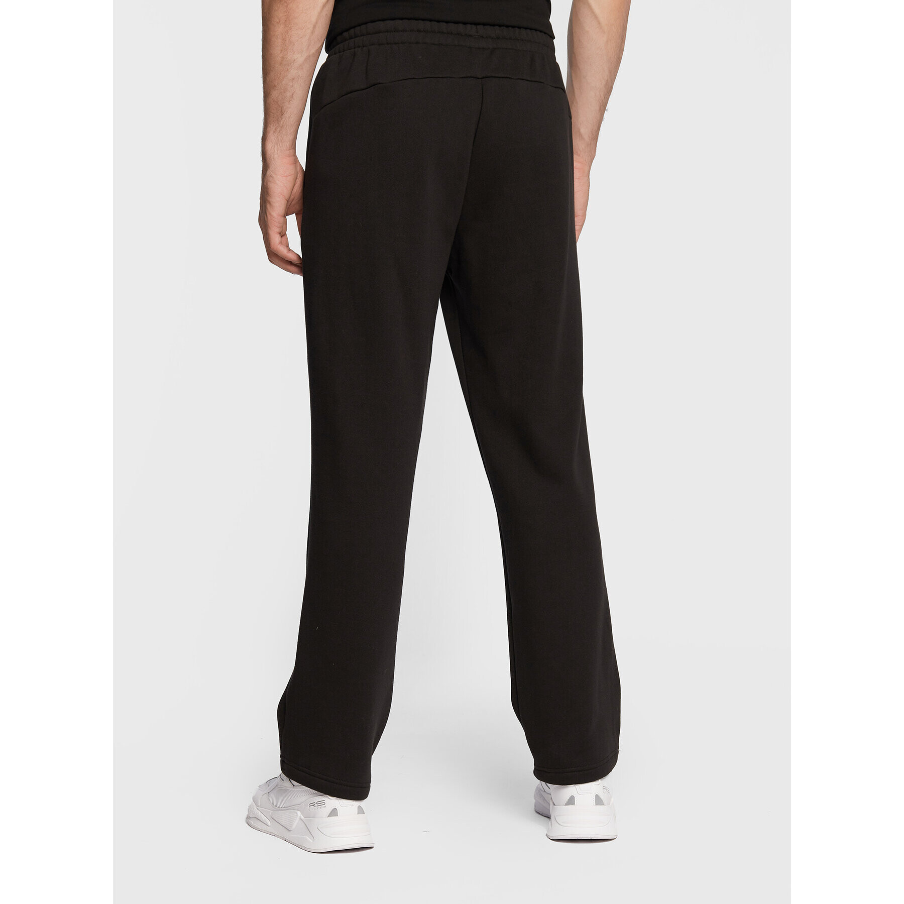 Puma Pantaloni trening Essentials Logo 586718 Negru Regular Fit - Pled.ro