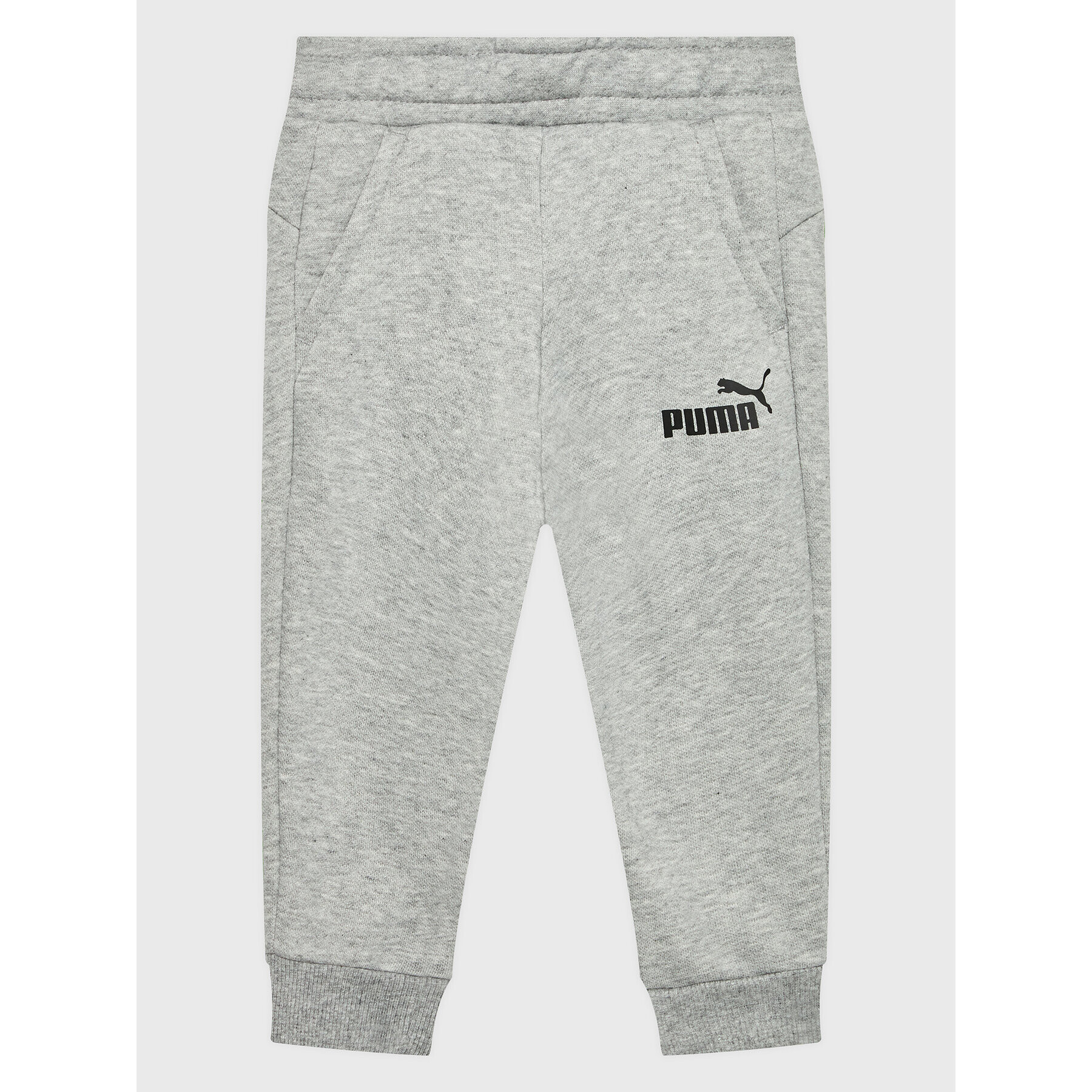 Puma Pantaloni trening Essentials Logo 586973 Gri Regular Fit - Pled.ro