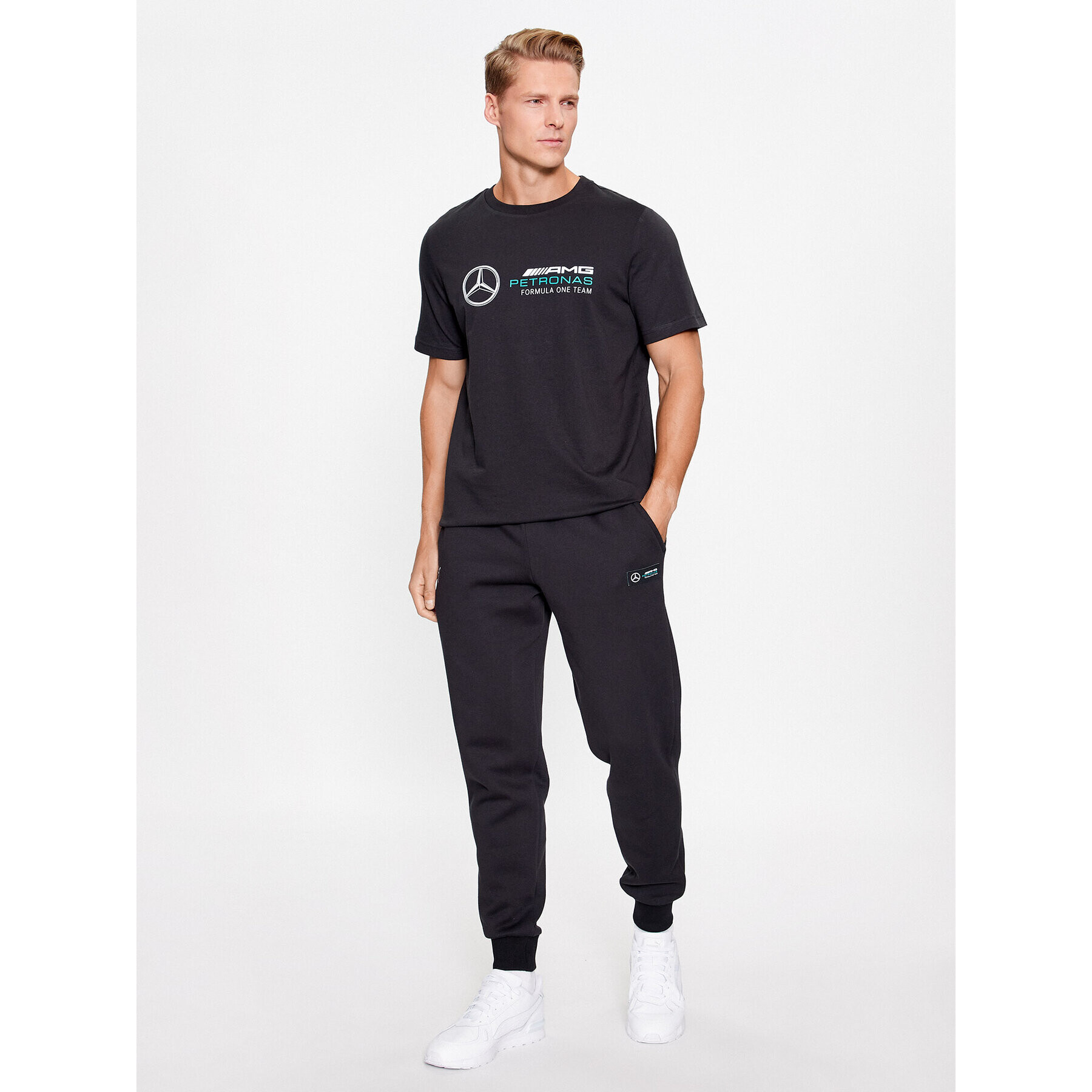 Puma Pantaloni trening Mapf1 Ess 621161 Negru Regular Fit - Pled.ro