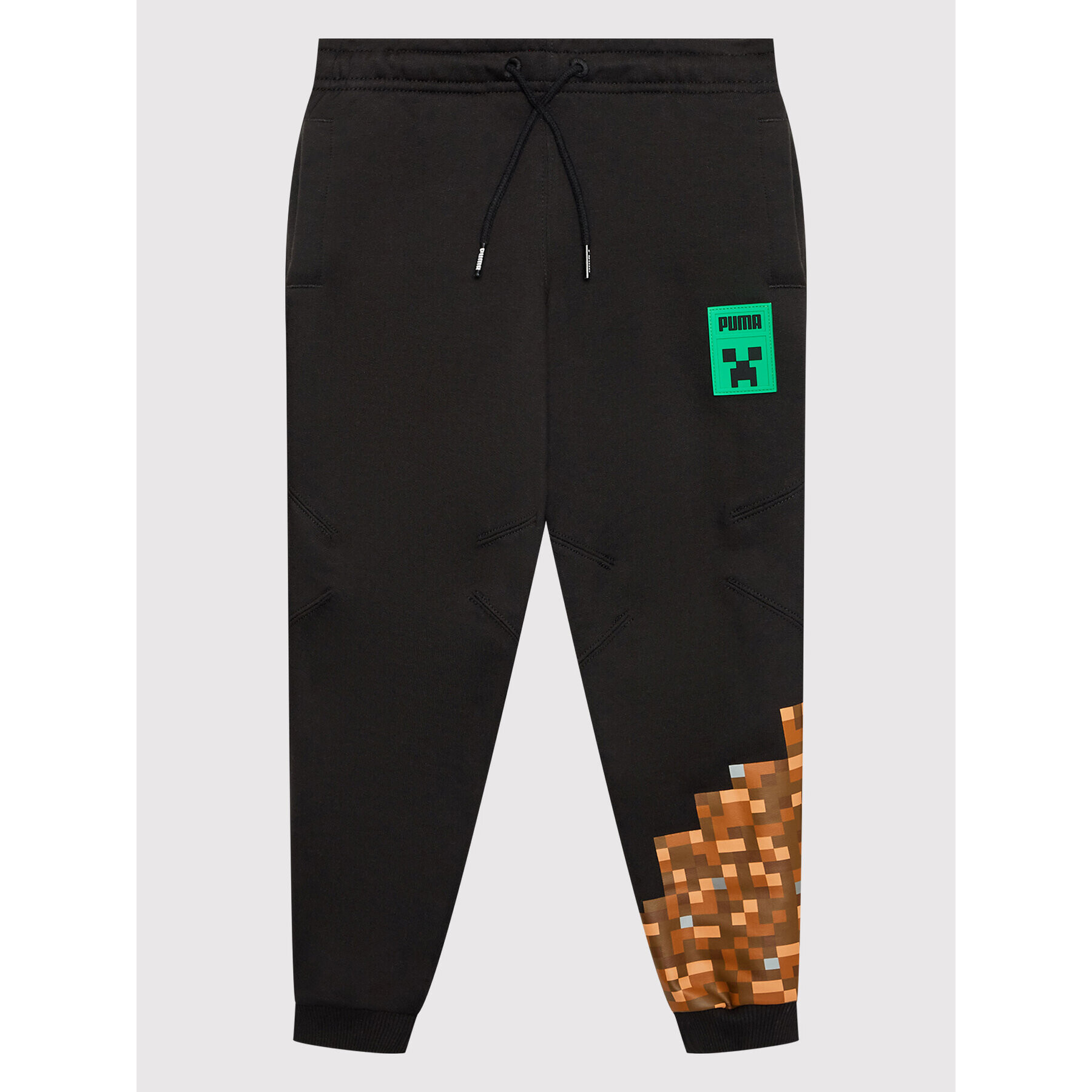 Puma Pantaloni trening MINECRAFT 533437 Negru Regular Fit - Pled.ro