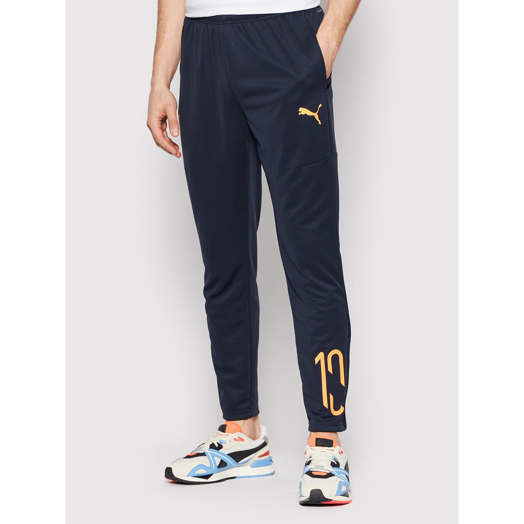 Puma Pantaloni trening NEYMAR JR Flare 605611 Bleumarin Slim Fit - Pled.ro