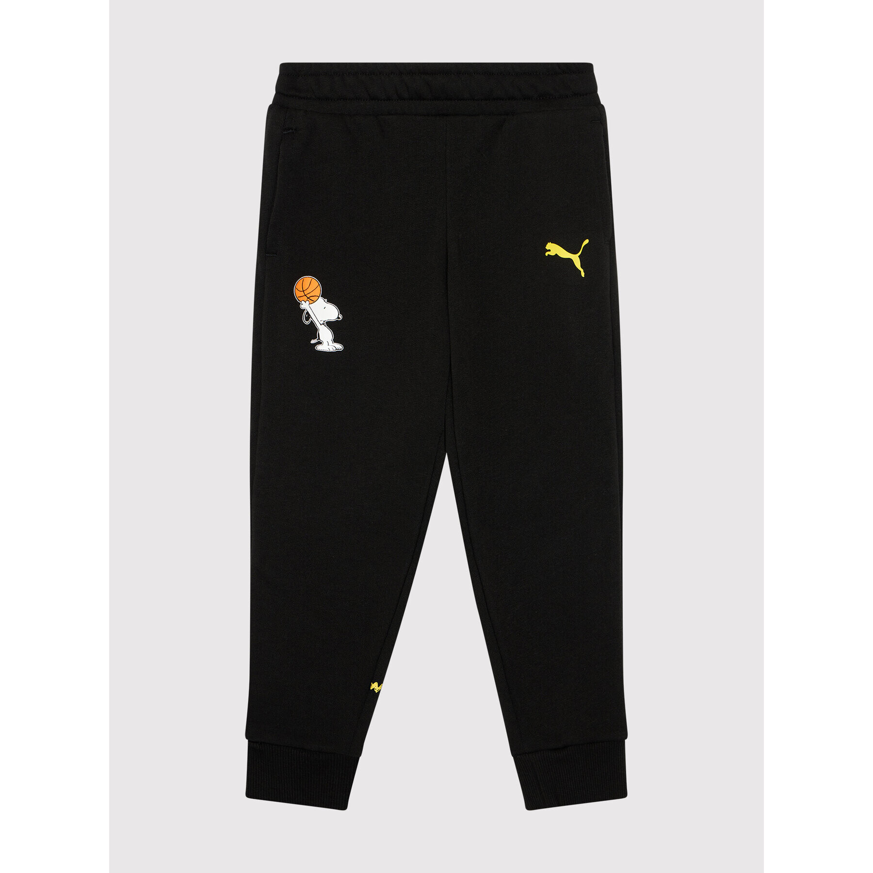 Puma Pantaloni trening PEANUTS 586134 Negru Regular Fit - Pled.ro