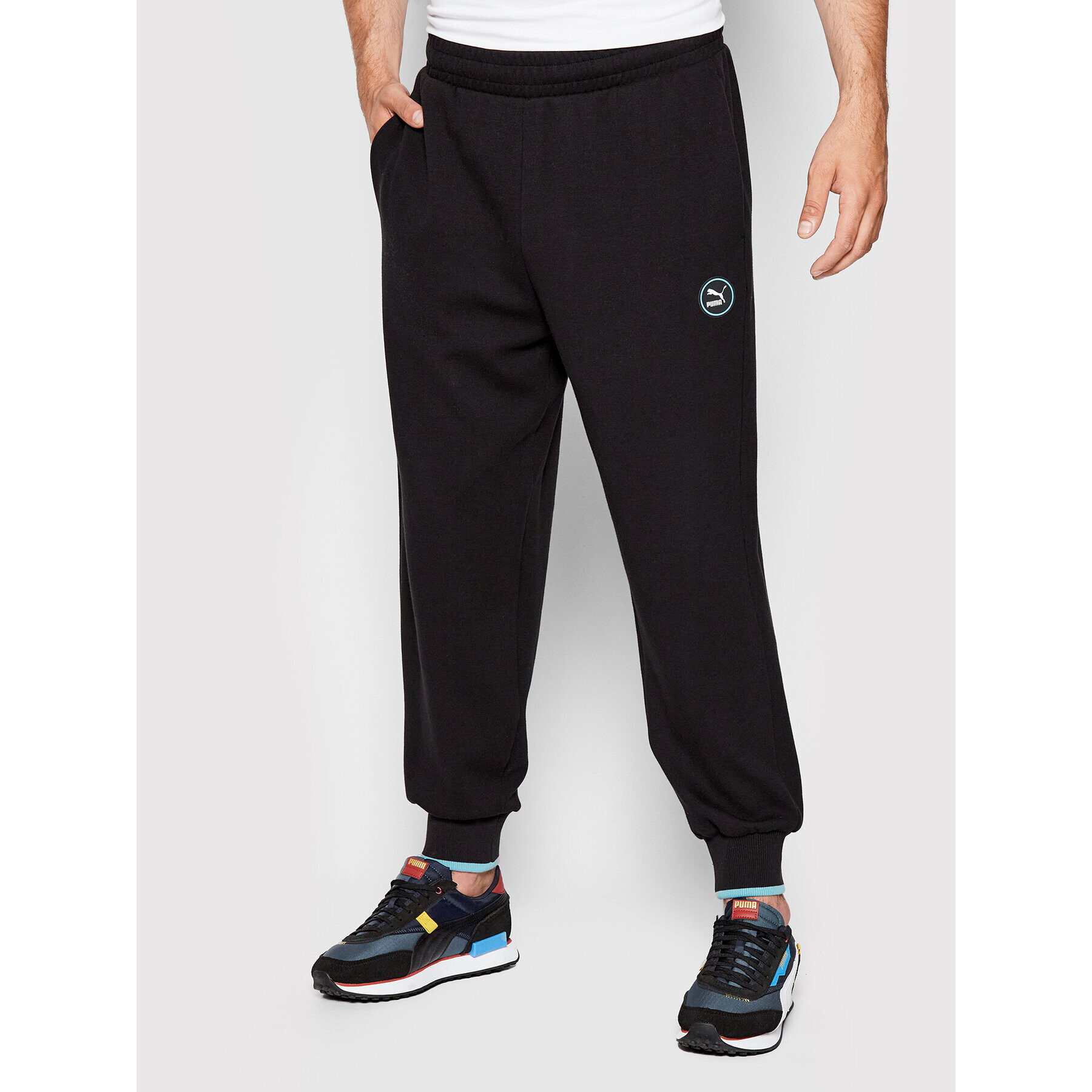 Puma Pantaloni trening SWxP 533620 Negru Loose Fit - Pled.ro