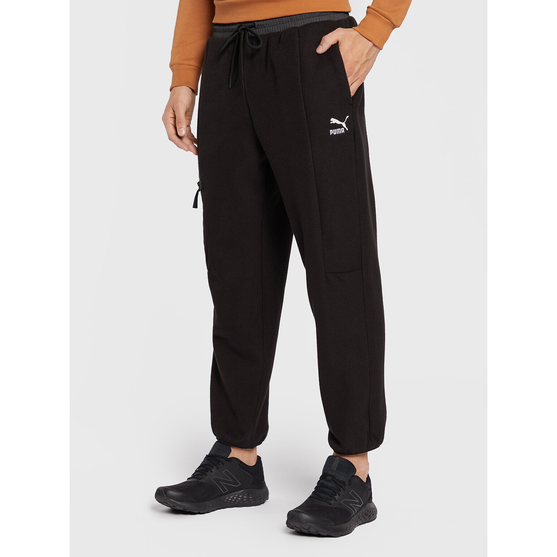 Puma Pantaloni trening SWxP Polar 535667 Negru Regular Fit - Pled.ro