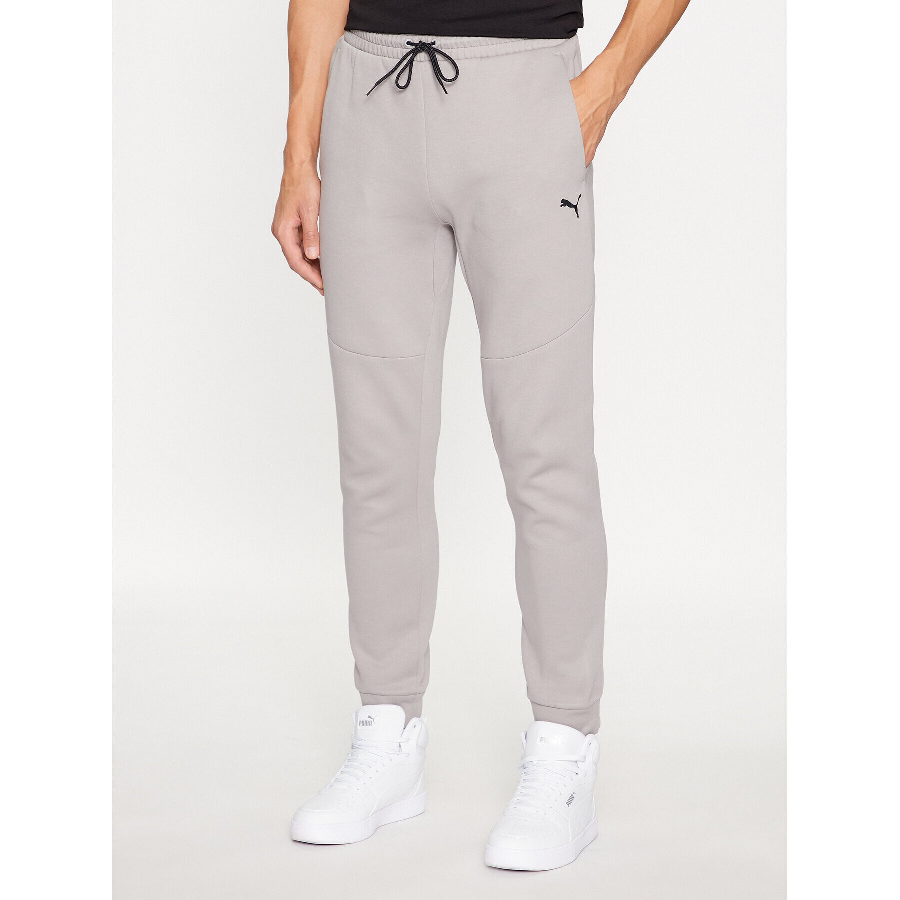 Puma Pantaloni trening tech 538286 Gri Regular Fit - Pled.ro