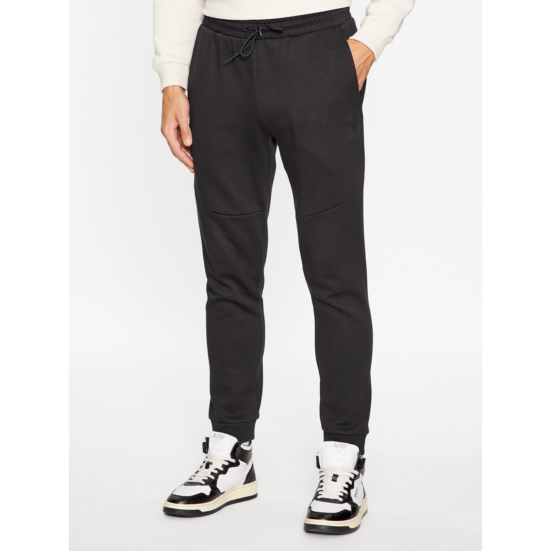 Puma Pantaloni trening tech 538286 Negru Regular Fit - Pled.ro