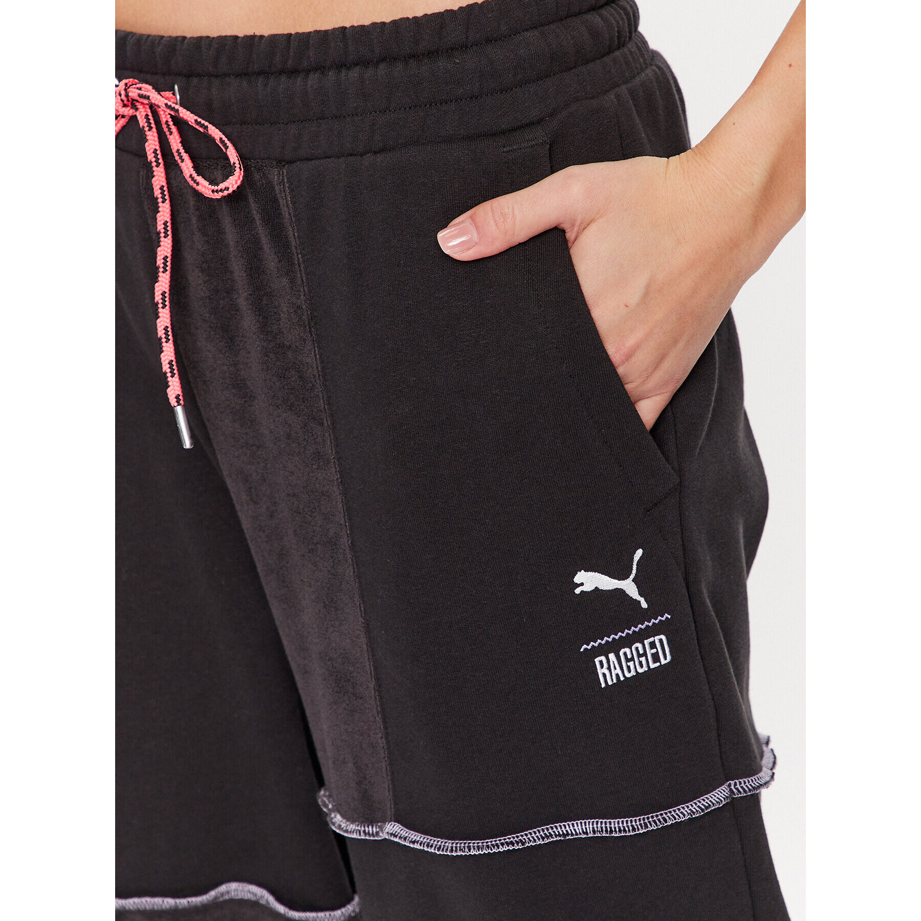 Puma Pantaloni trening THE RAGGED PRIEST 539132 Negru Relaxed Fit - Pled.ro