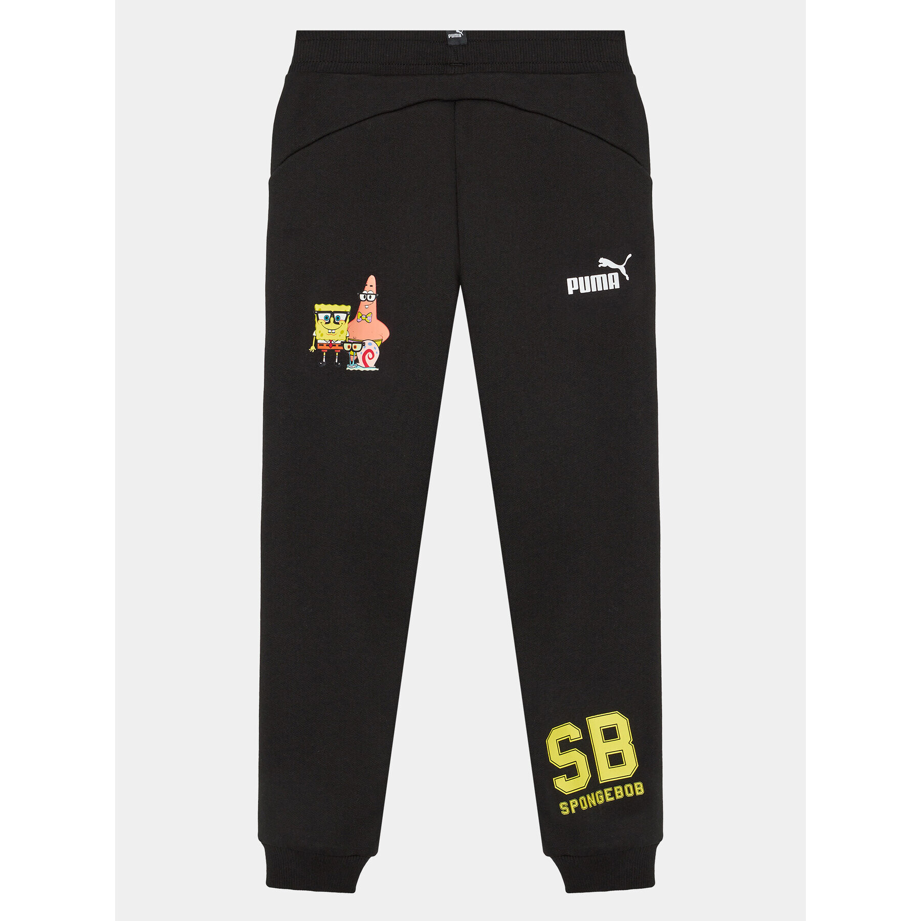 Puma Pantaloni trening X Spongebob 622214 Negru Regular Fit - Pled.ro