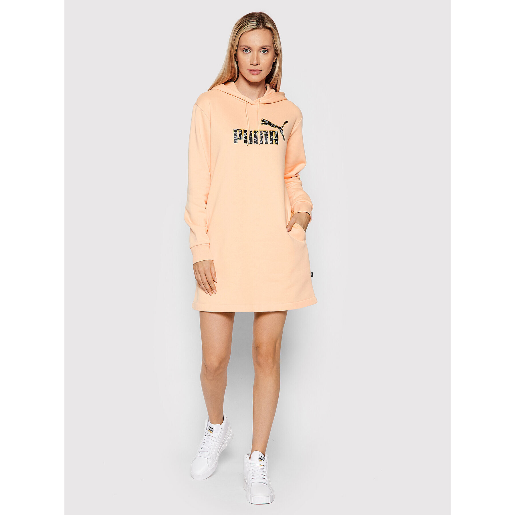 Puma Rochie tricotată Winterized 848200 Portocaliu Relaxed Fit - Pled.ro