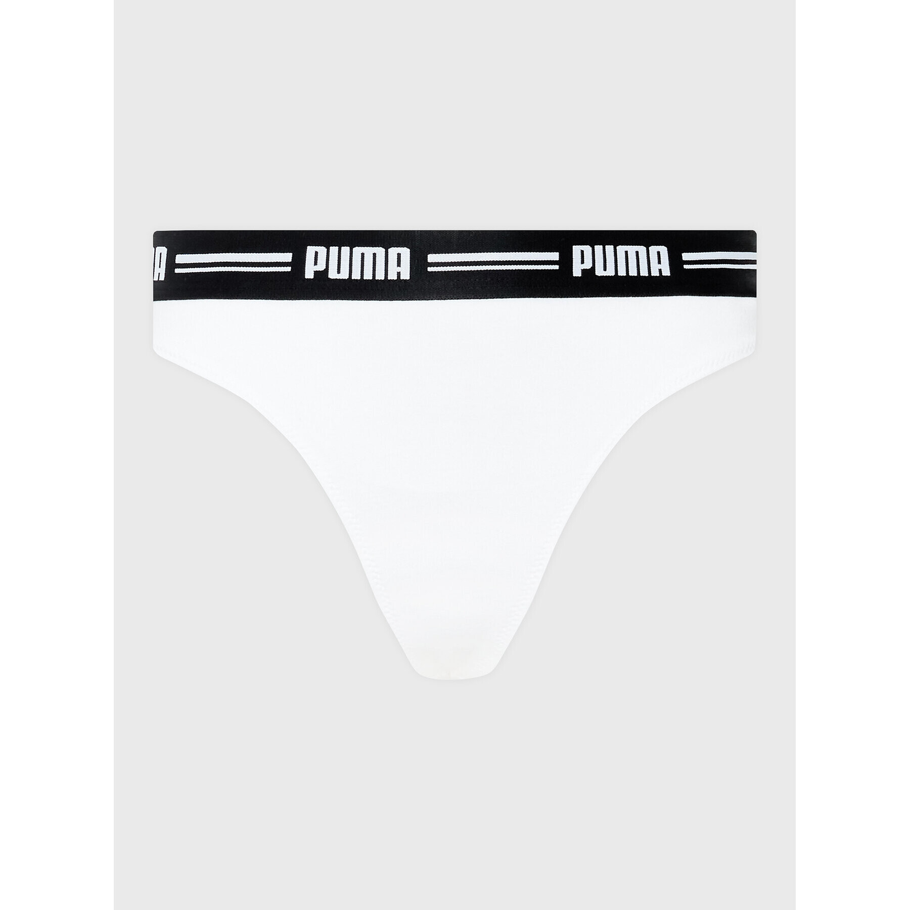 Puma Set 2 perechi de chiloți tanga 907854 Alb - Pled.ro