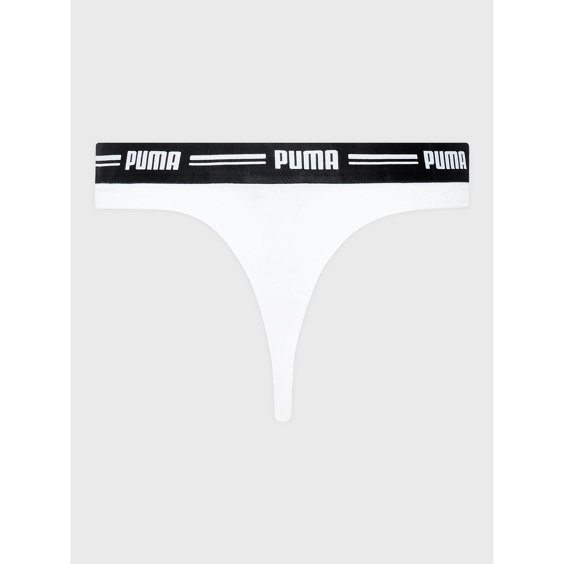 Puma Set 2 perechi de chiloți tanga 907854 Alb - Pled.ro