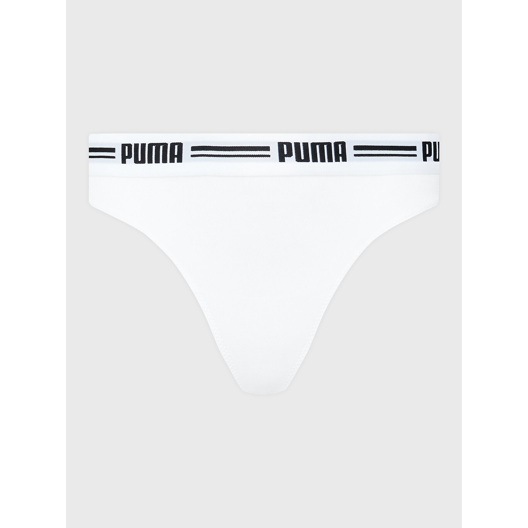 Puma Set 2 perechi de chiloți tanga 907854 Alb - Pled.ro