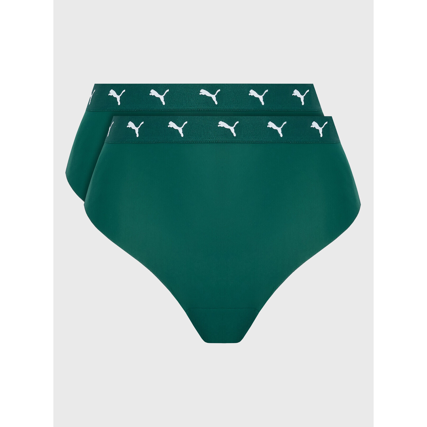 Puma Set 2 perechi de chiloți tanga 935792 Verde - Pled.ro