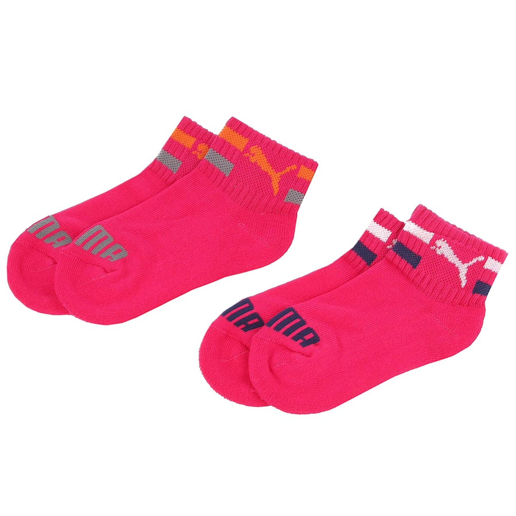 Puma Set de 2 perechi de șosete medii unisex 889986 Roz - Pled.ro