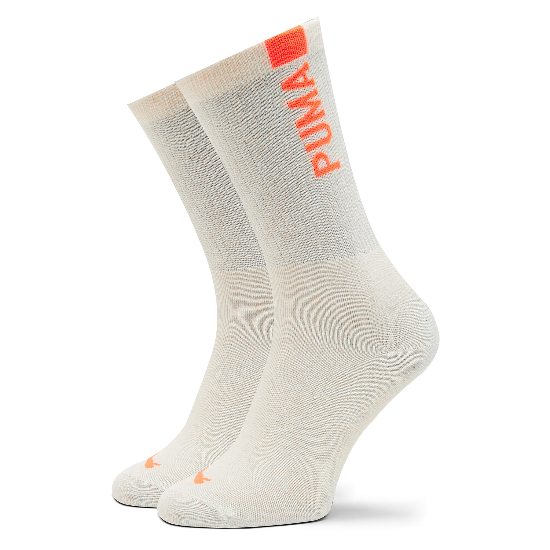 Puma Set de 2 perechi de șosete lungi de damă Women Slouch Sock 2P 938005 Alb - Pled.ro