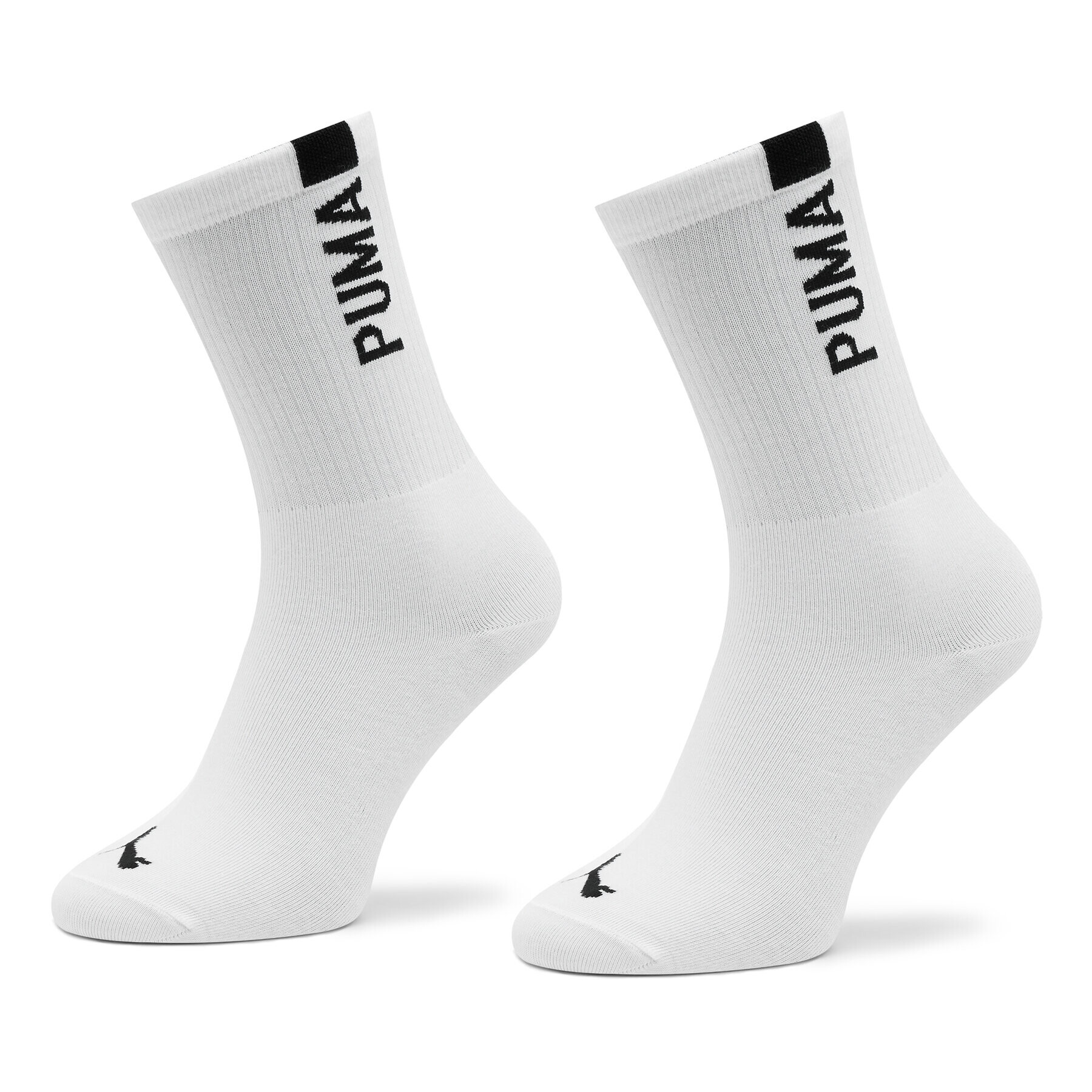 Puma Set de 2 perechi de șosete lungi de damă Women Slouch Sock 2P 938005 Alb - Pled.ro