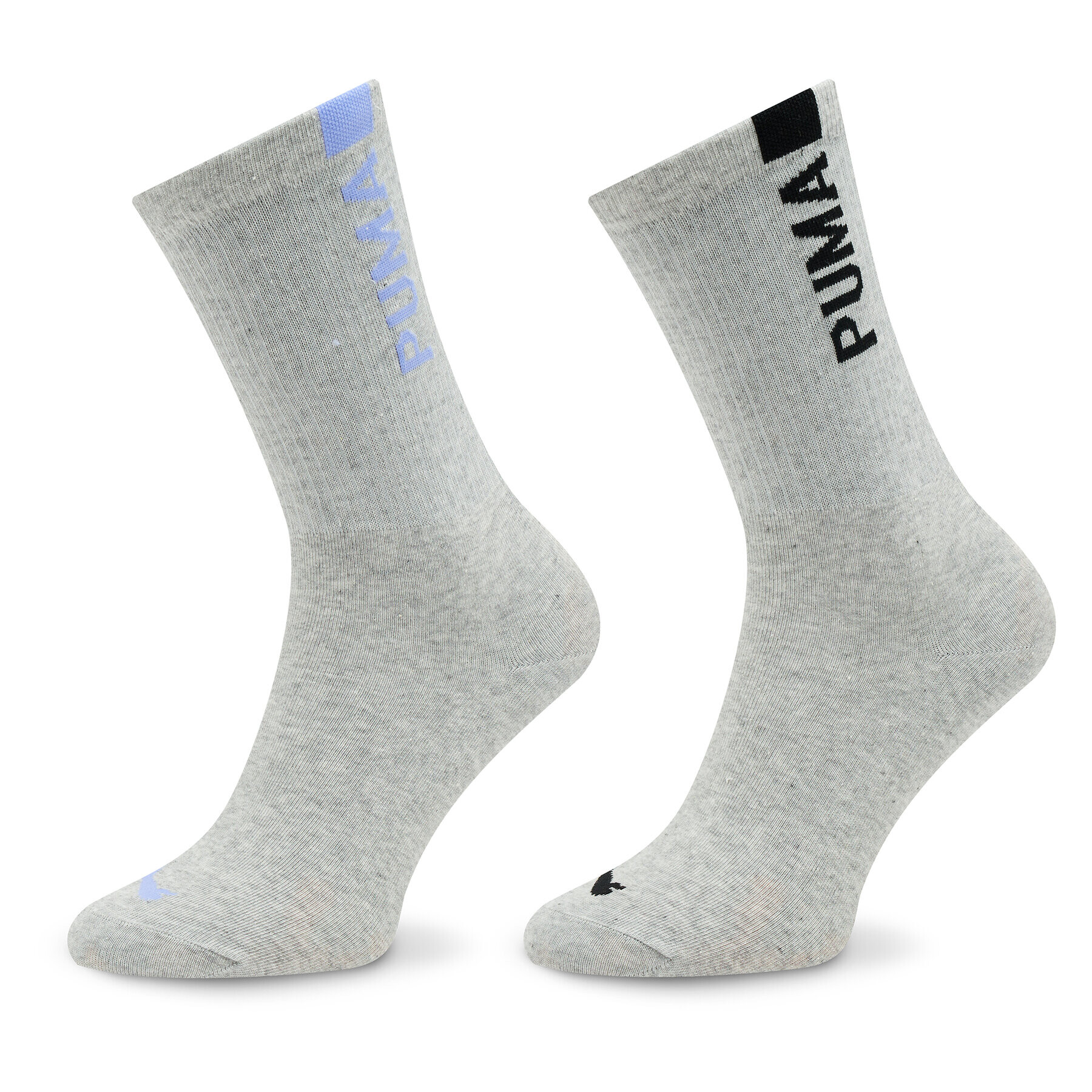 Puma Set de 2 perechi de șosete lungi de damă Women Slouch Sock 2P 938005 Gri - Pled.ro