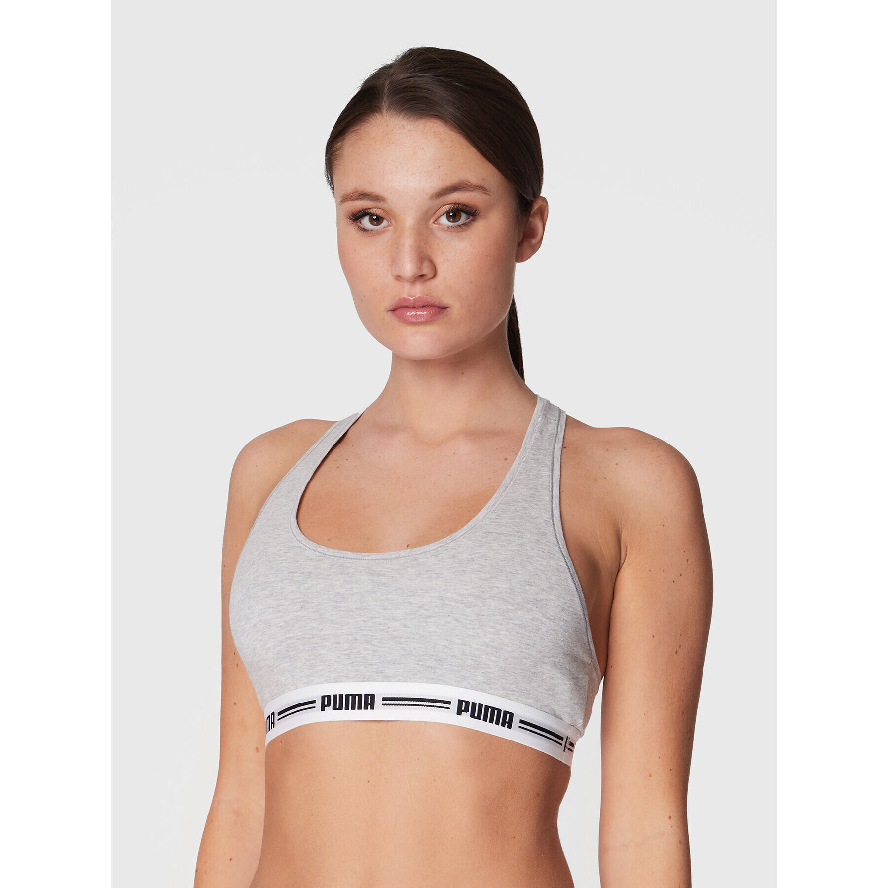 Puma Sutien top Racer Back 907862 Gri - Pled.ro