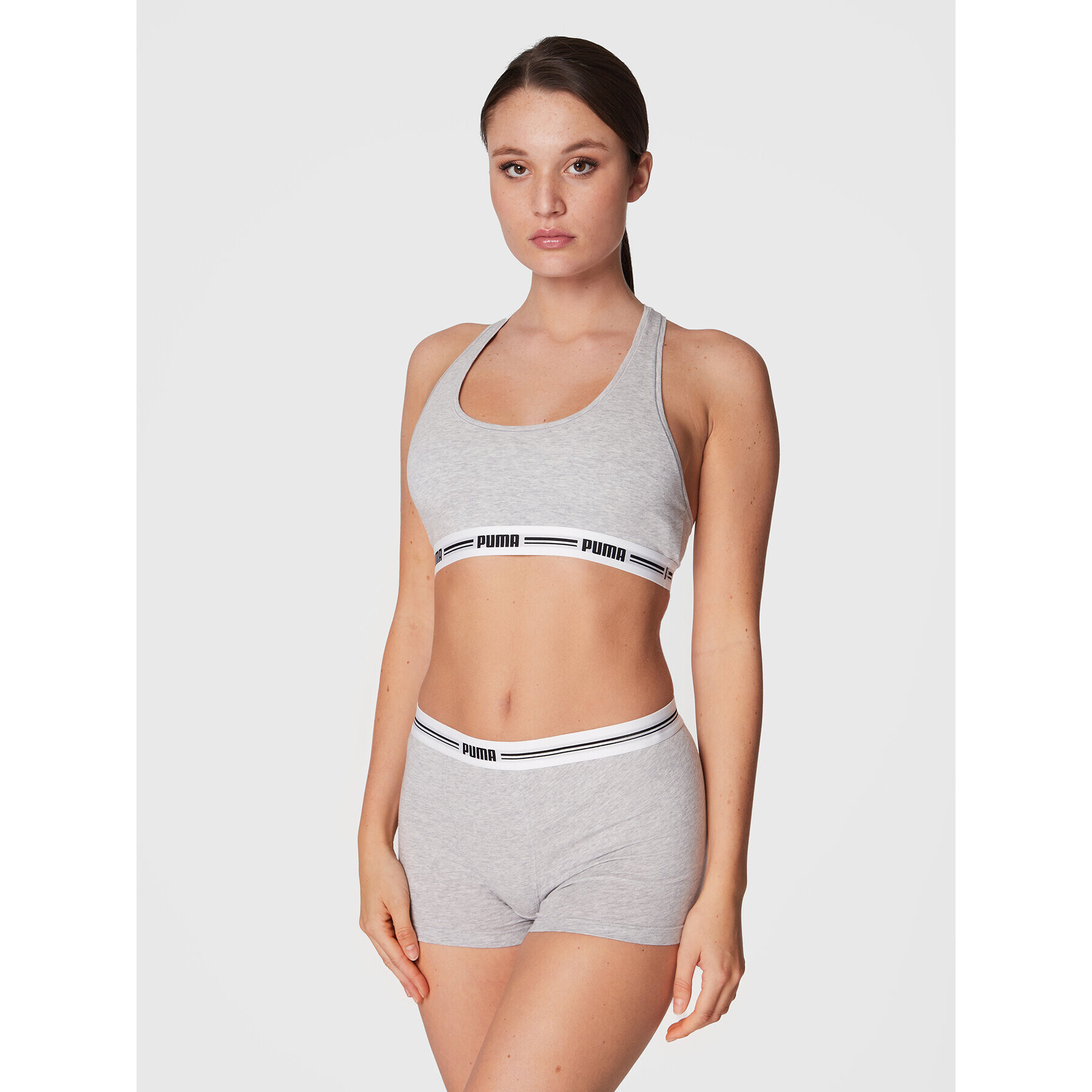 Puma Sutien top Racer Back 907862 Gri - Pled.ro