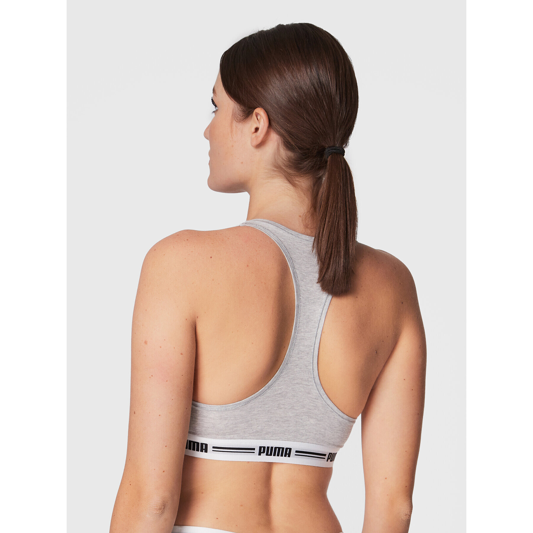 Puma Sutien top Racer Back 907862 Gri - Pled.ro