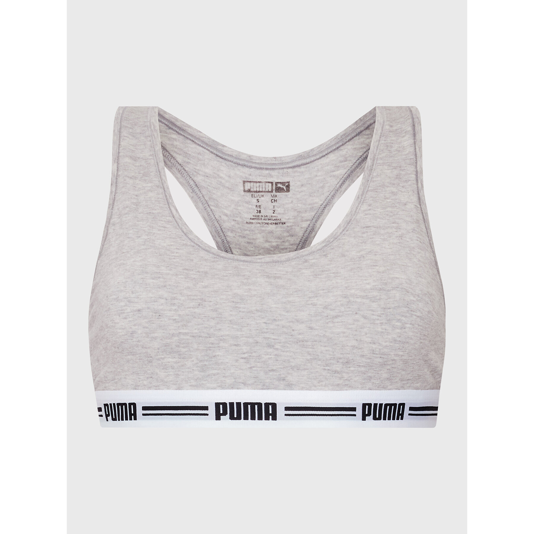 Puma Sutien top Racer Back 907862 Gri - Pled.ro