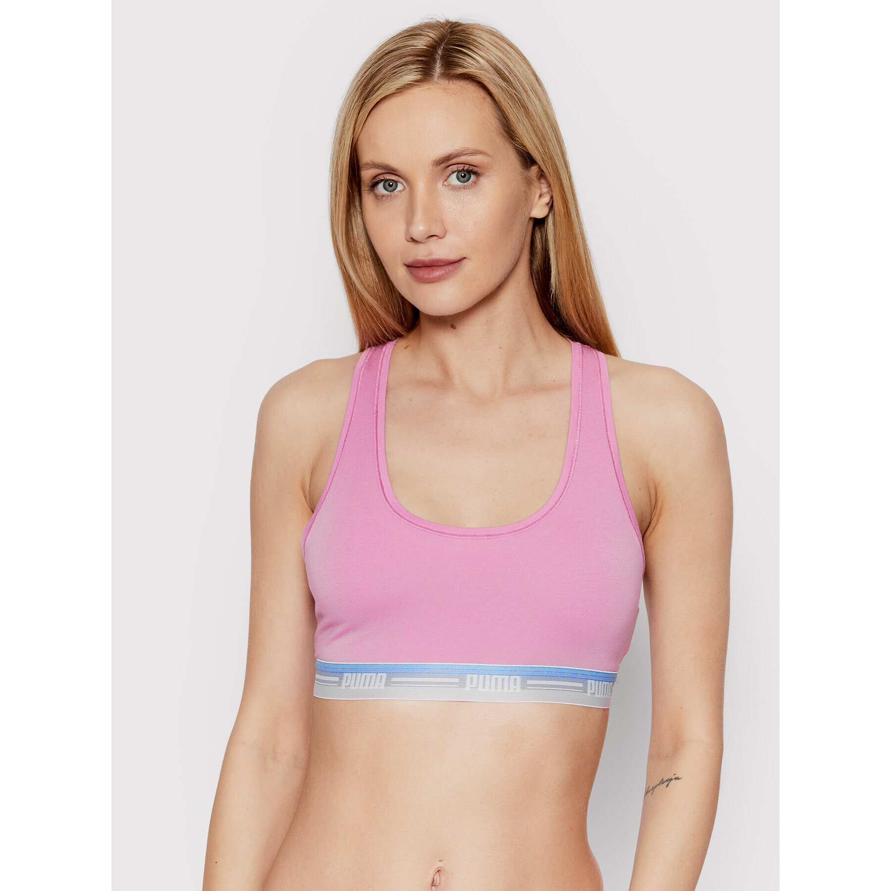 Puma Sutien top Racer Back 907862 Roz - Pled.ro