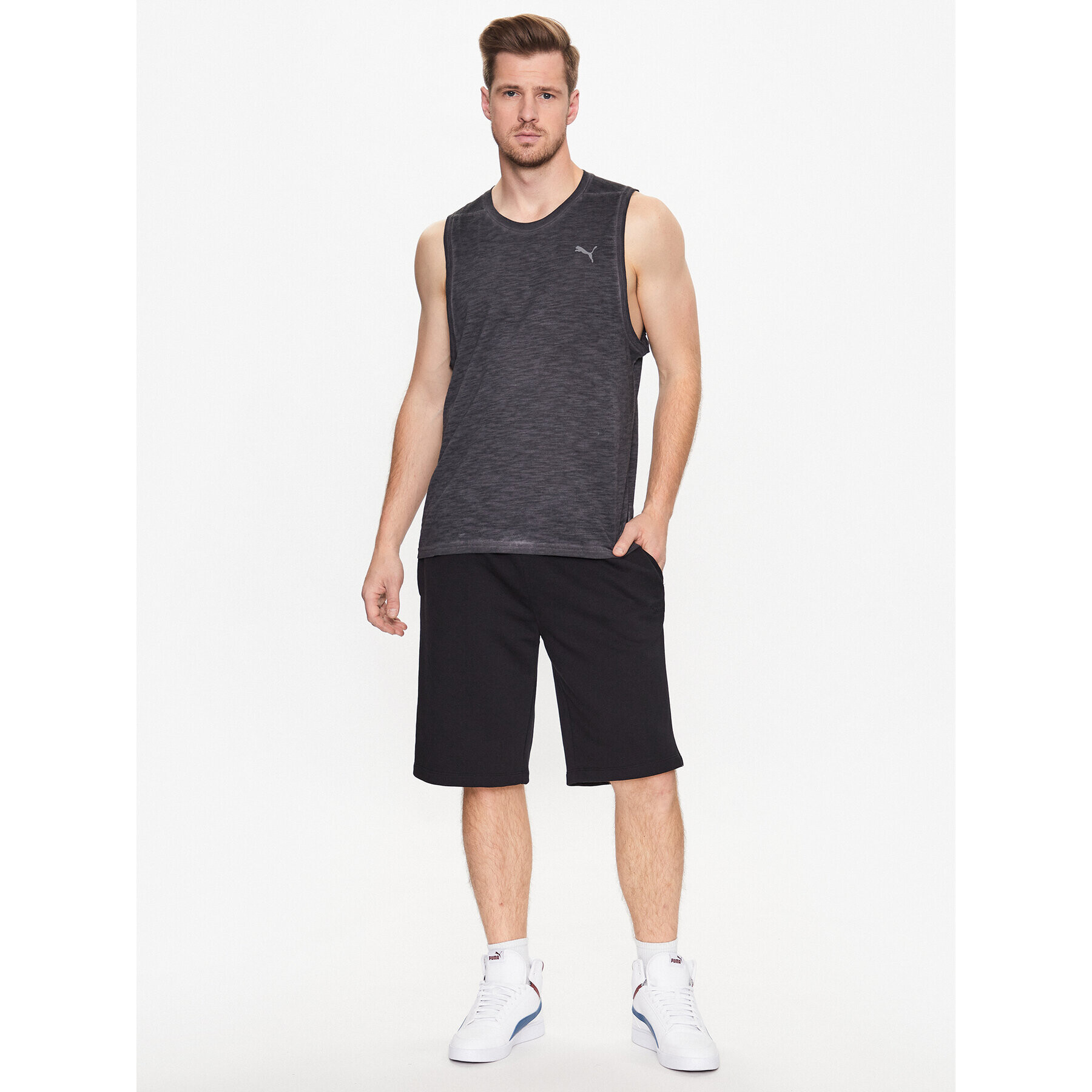 Puma Tank top Studio Foundation 523197 Negru Regular Fit - Pled.ro