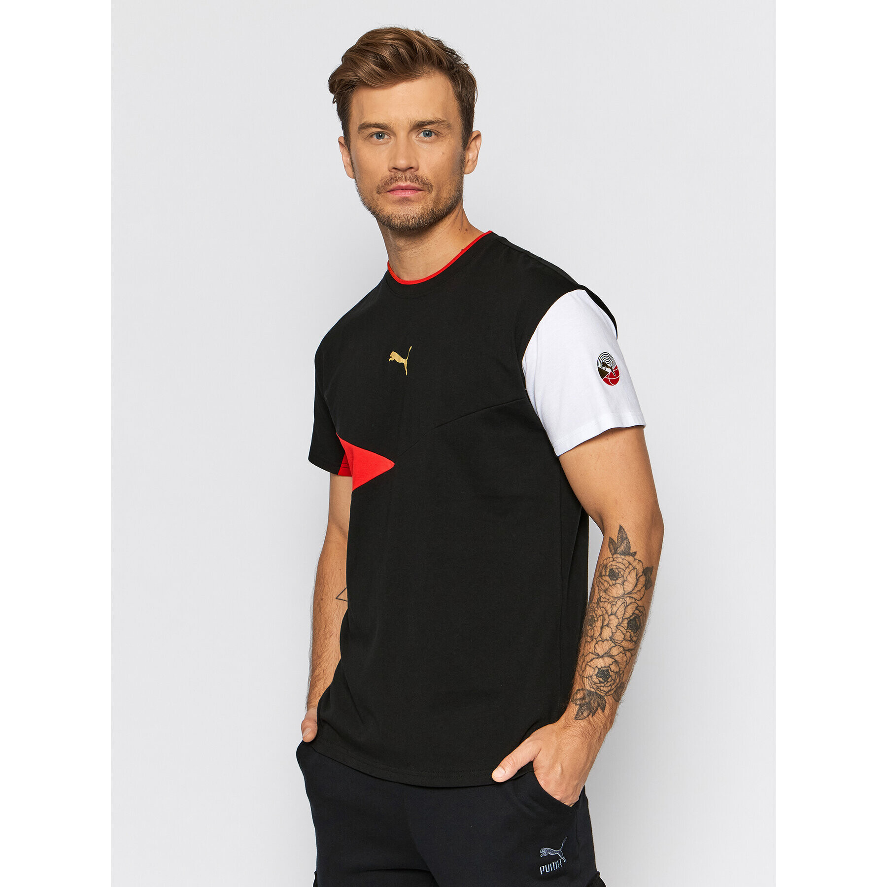 Puma Tricou AS 531551 Negru Relaxed Fit - Pled.ro