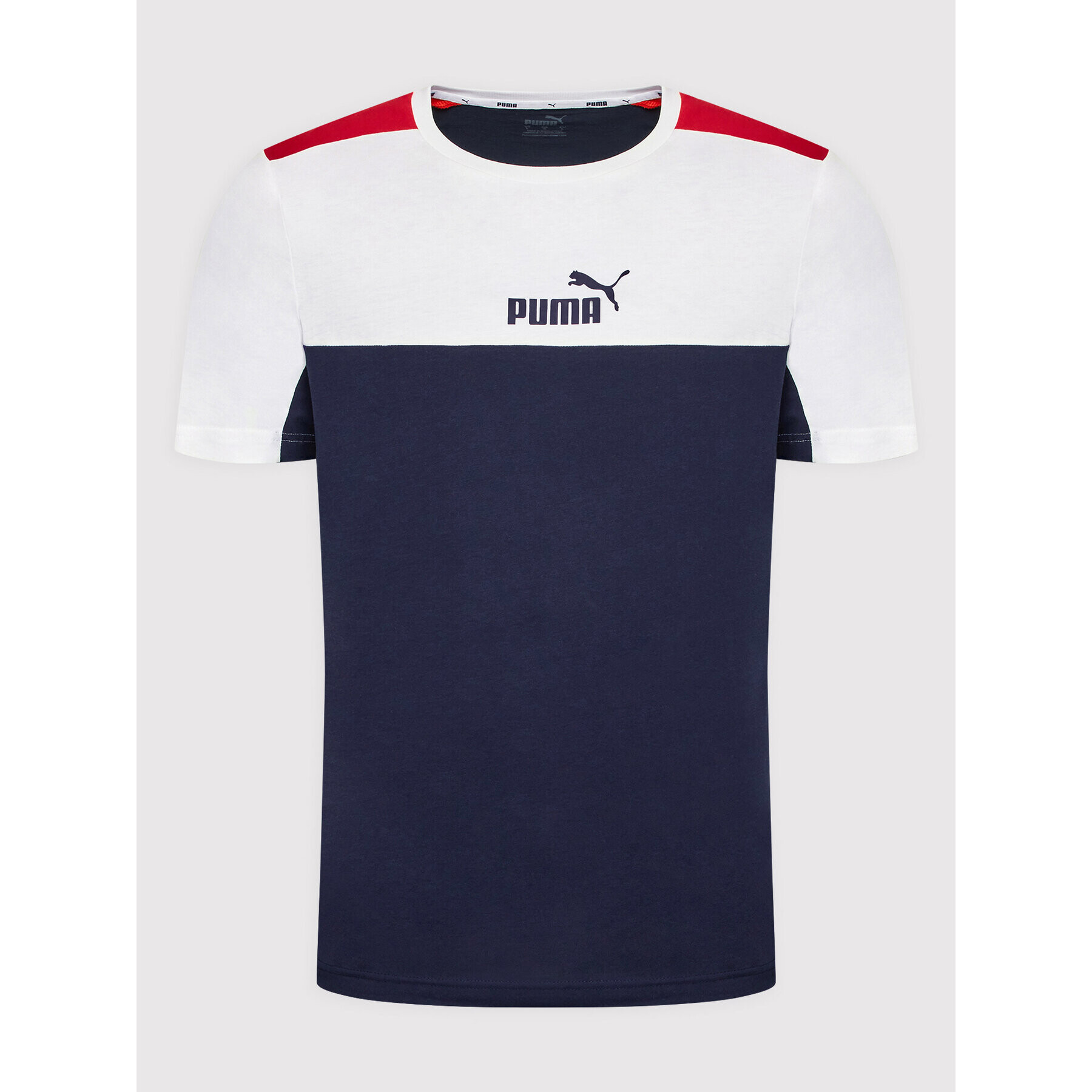 Puma Tricou Block 847426 Bleumarin Regular Fit - Pled.ro