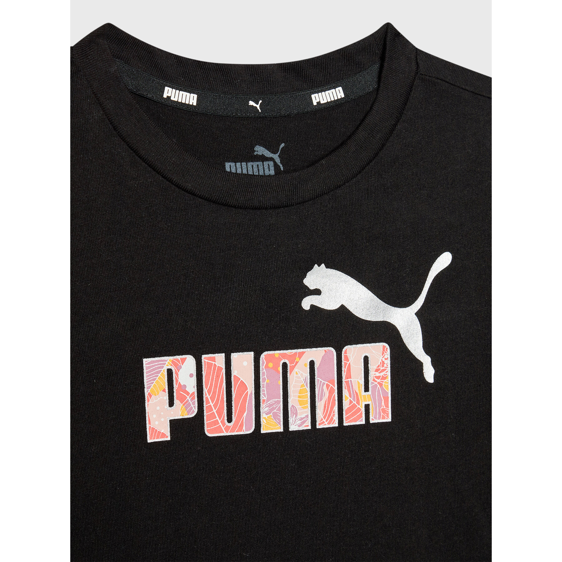 Puma Tricou Bloom Logo 670311 Negru Regular Fit - Pled.ro