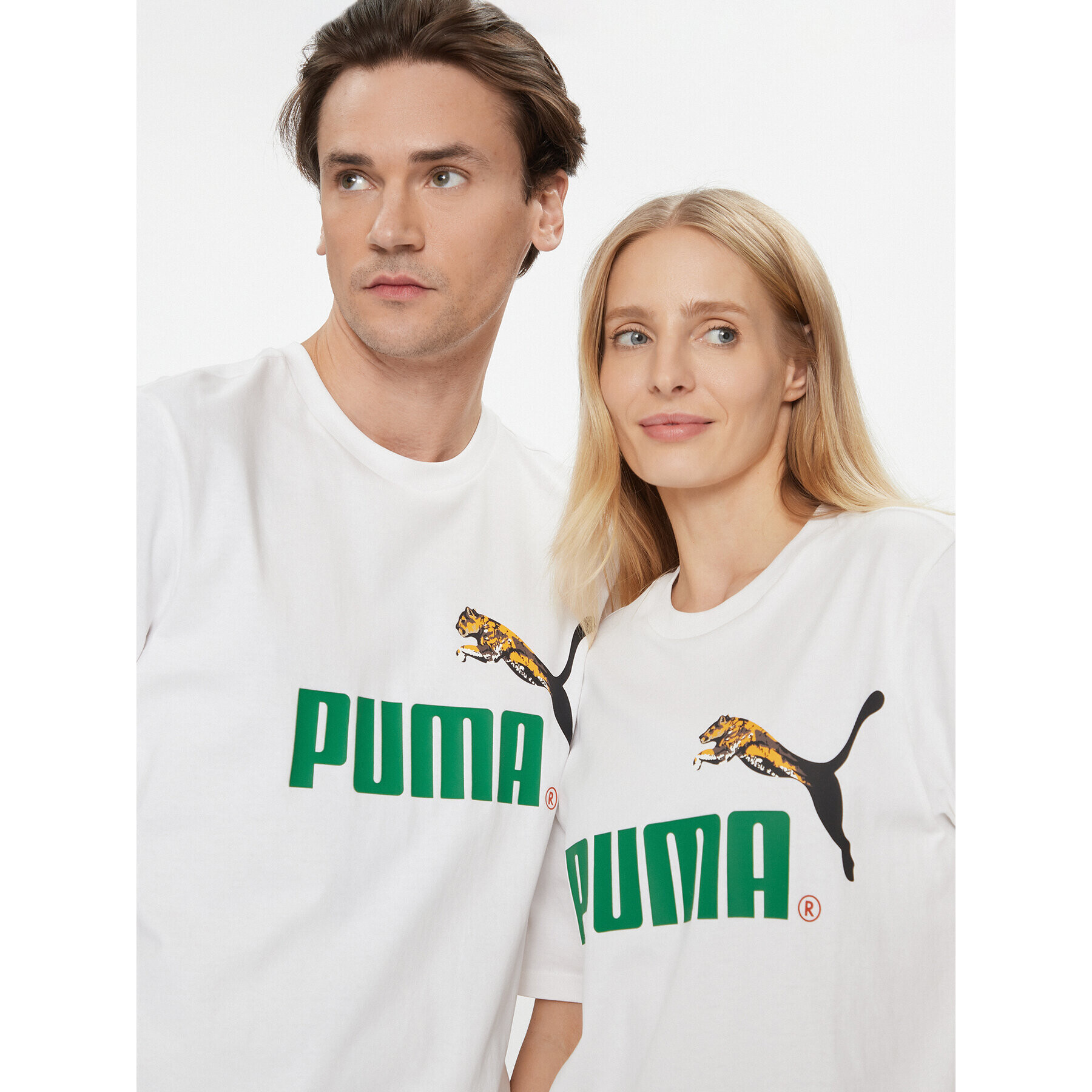 Puma Tricou Classics No.1 Logo Celebration 622182 Alb Regular Fit - Pled.ro