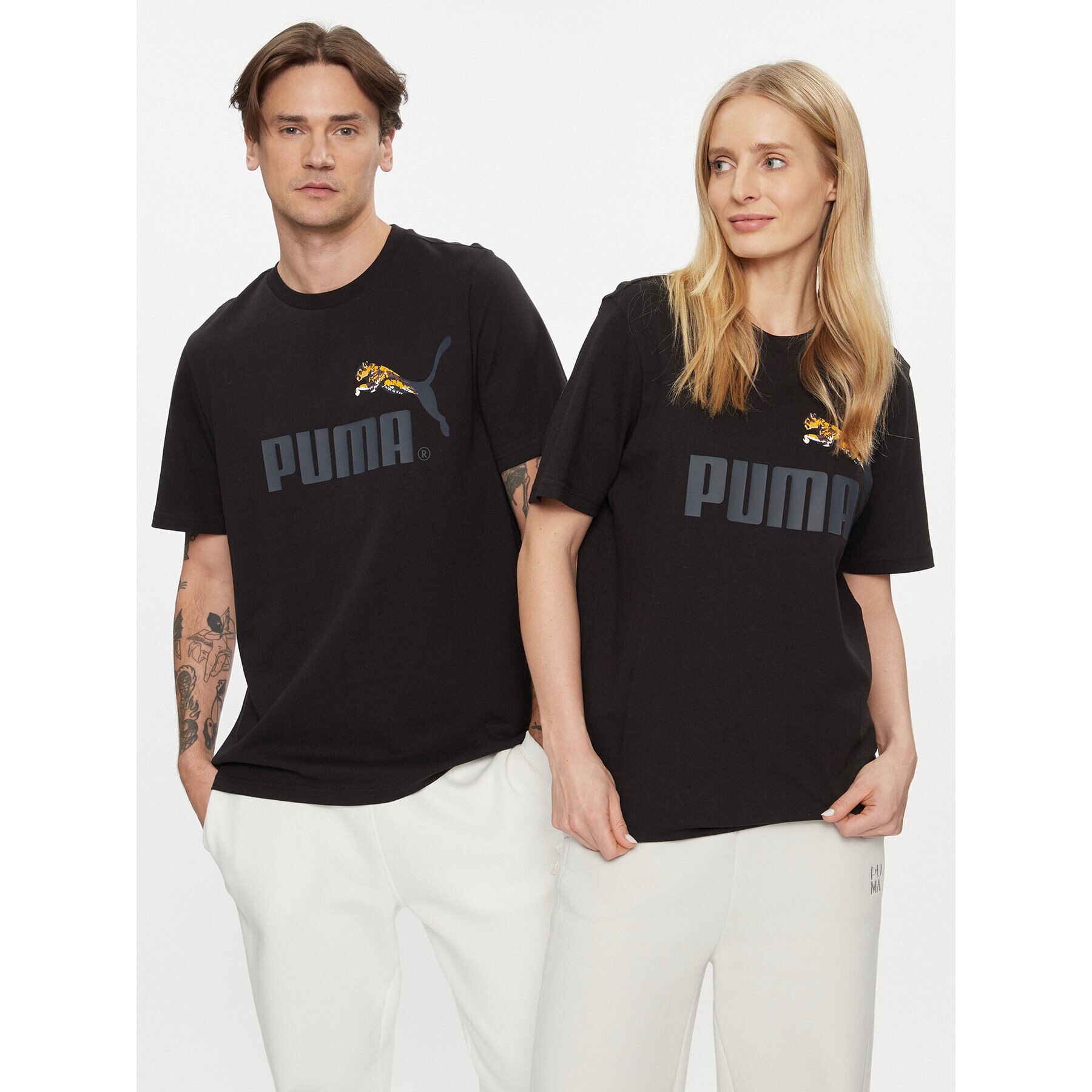 Puma Tricou Classics No.1 Logo Celebration 622182 Negru Regular Fit - Pled.ro