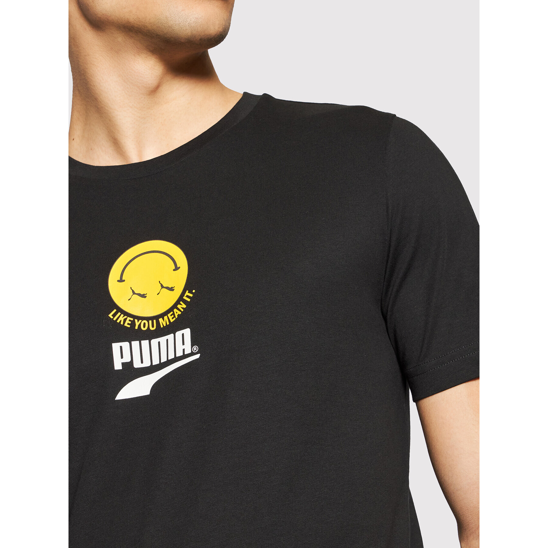 Puma Tricou Club Graphic 598793 Negru Regular Fit - Pled.ro