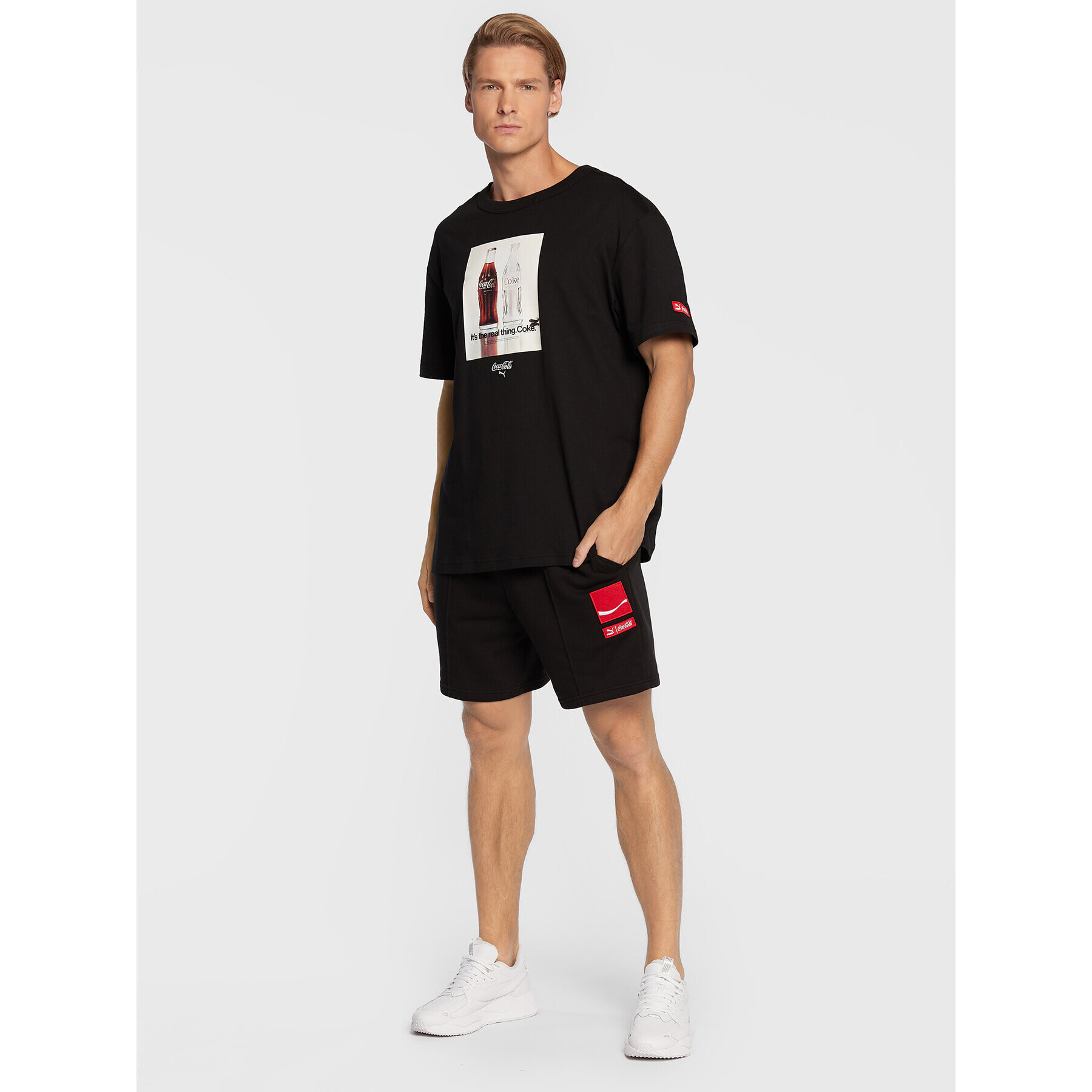 Puma Tricou COCA-COLA 536159 Negru Regular Fit - Pled.ro