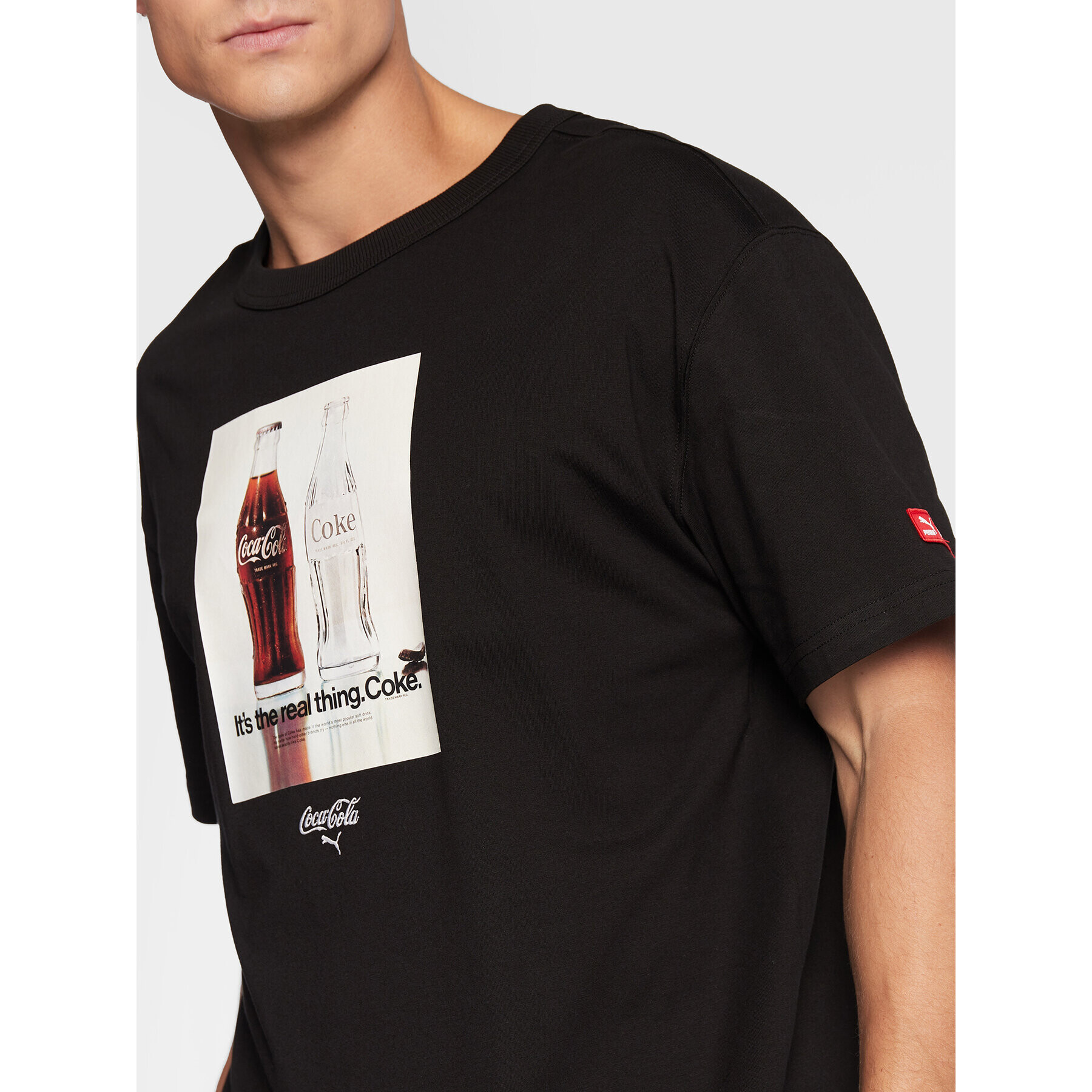 Puma Tricou COCA-COLA 536159 Negru Regular Fit - Pled.ro